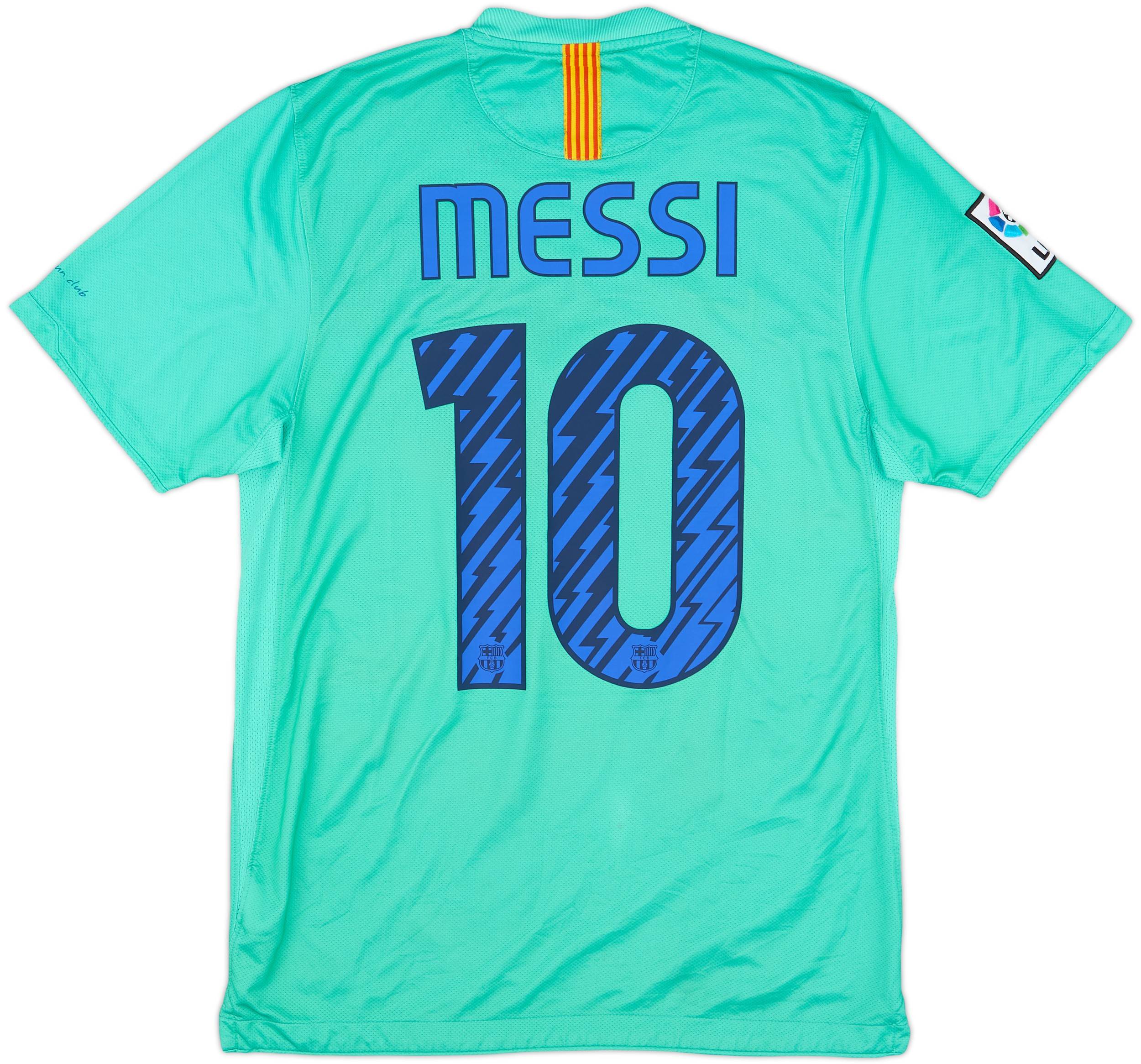 2010-11 Barcelona Away Shirt Messi #10 7/10 (S)