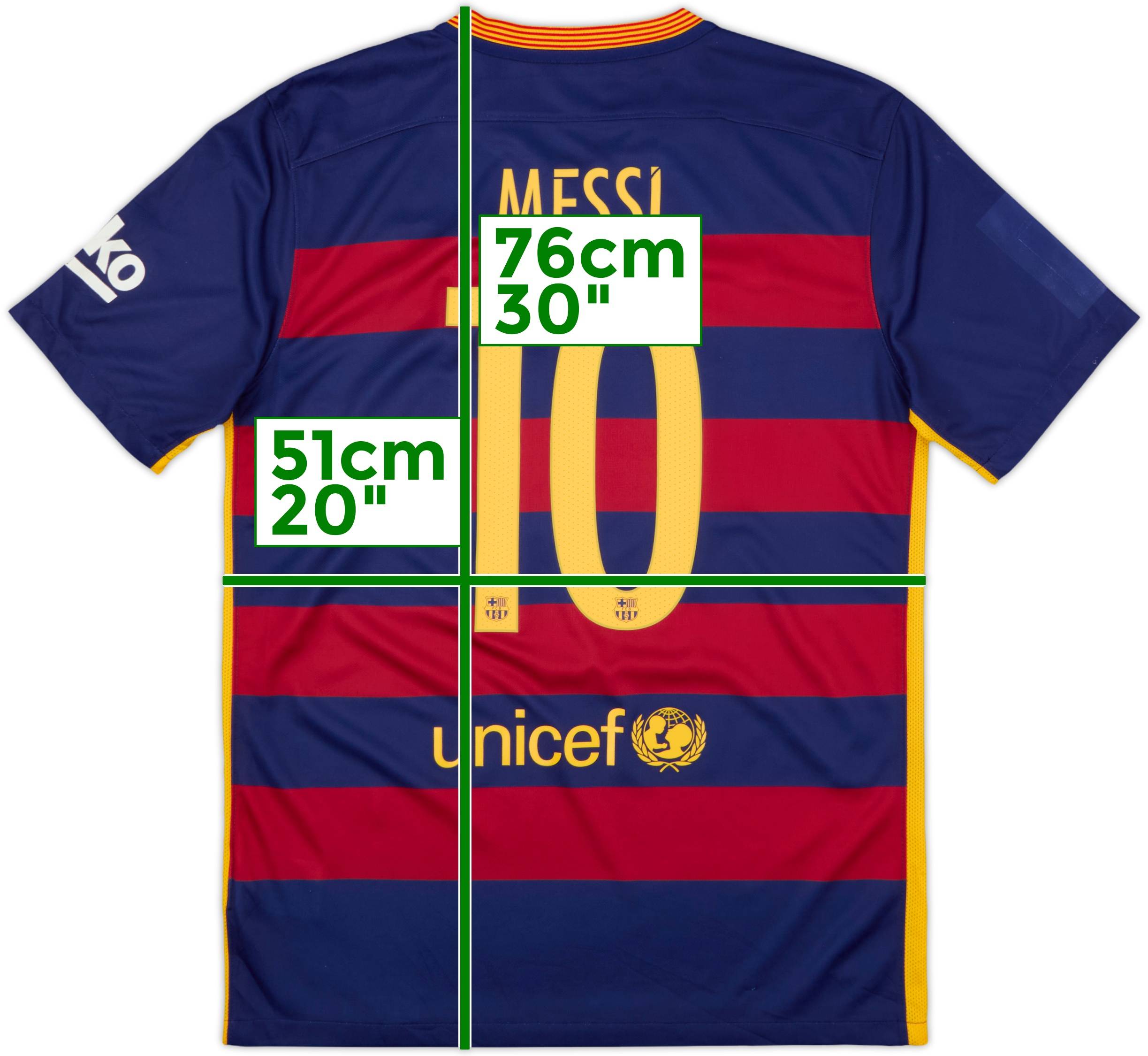 ［美品！】バルセロナ MESSI 10 シャツ 2015 Messi #10 FC Barcelona Jersey 2014-2015 Champions League Final