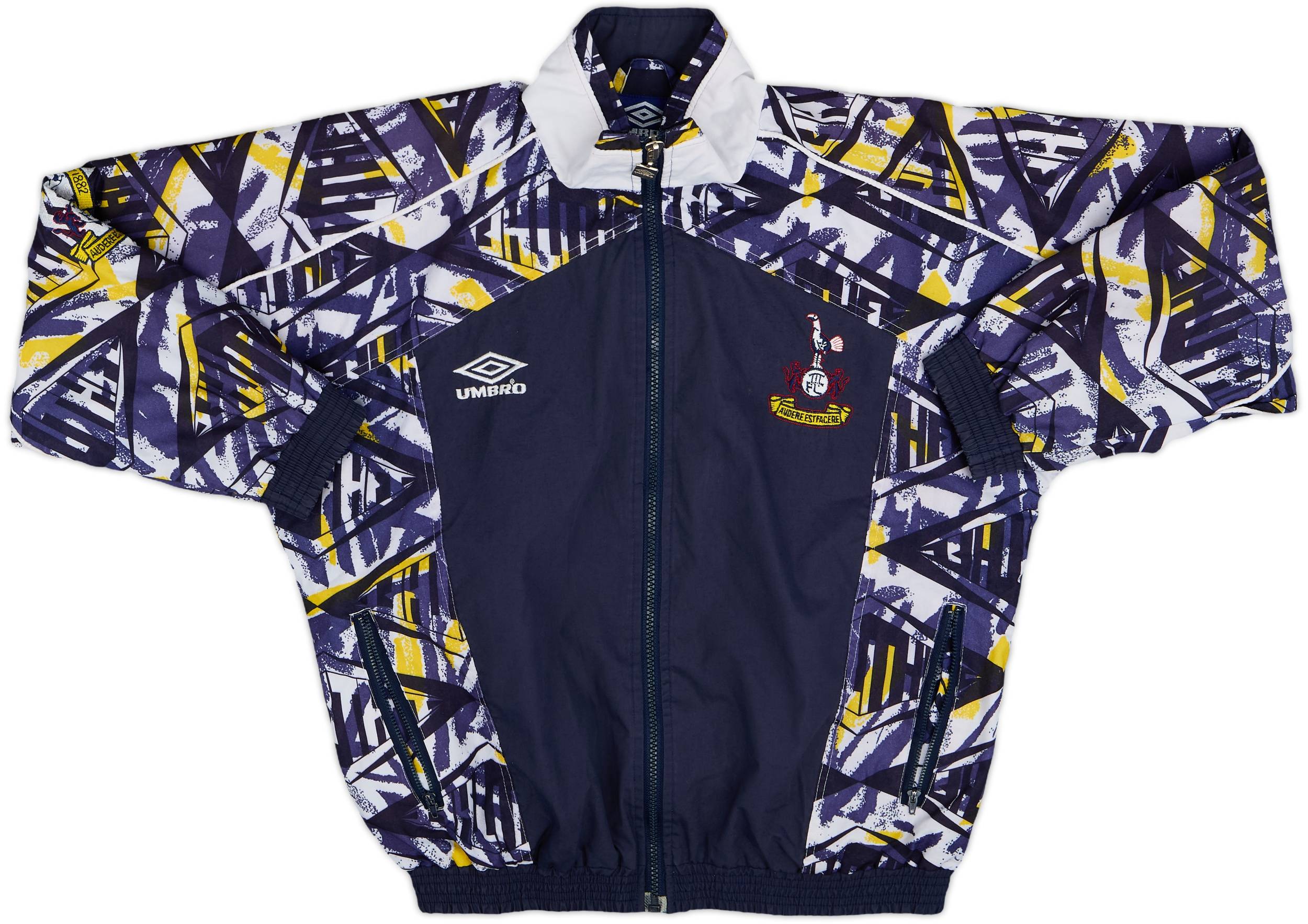 1991-93 Tottenham Umbro Track Jacket - 9/10 - (L.Boys)