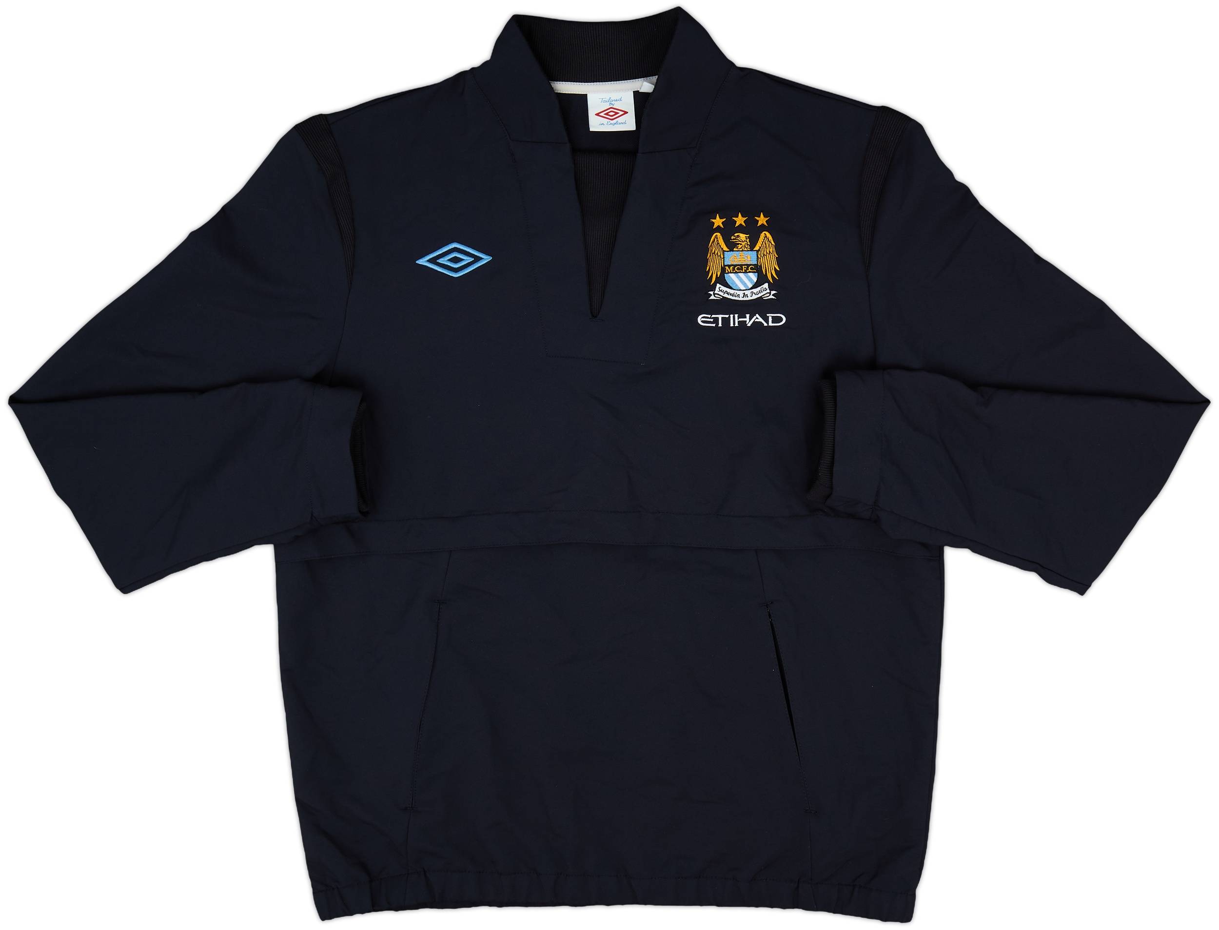 ビンテージ '10-11 Umbro Manchester Cityドリルトップ 2010-11 Manchester City Umbro Drill Top - 8/10 - (L)