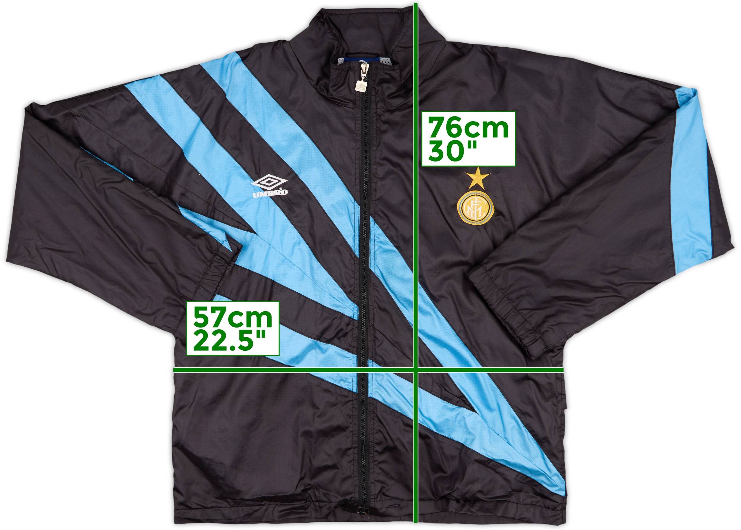 1992-93 Inter Milan Umbro Track Jacket - 8/10 - (S)