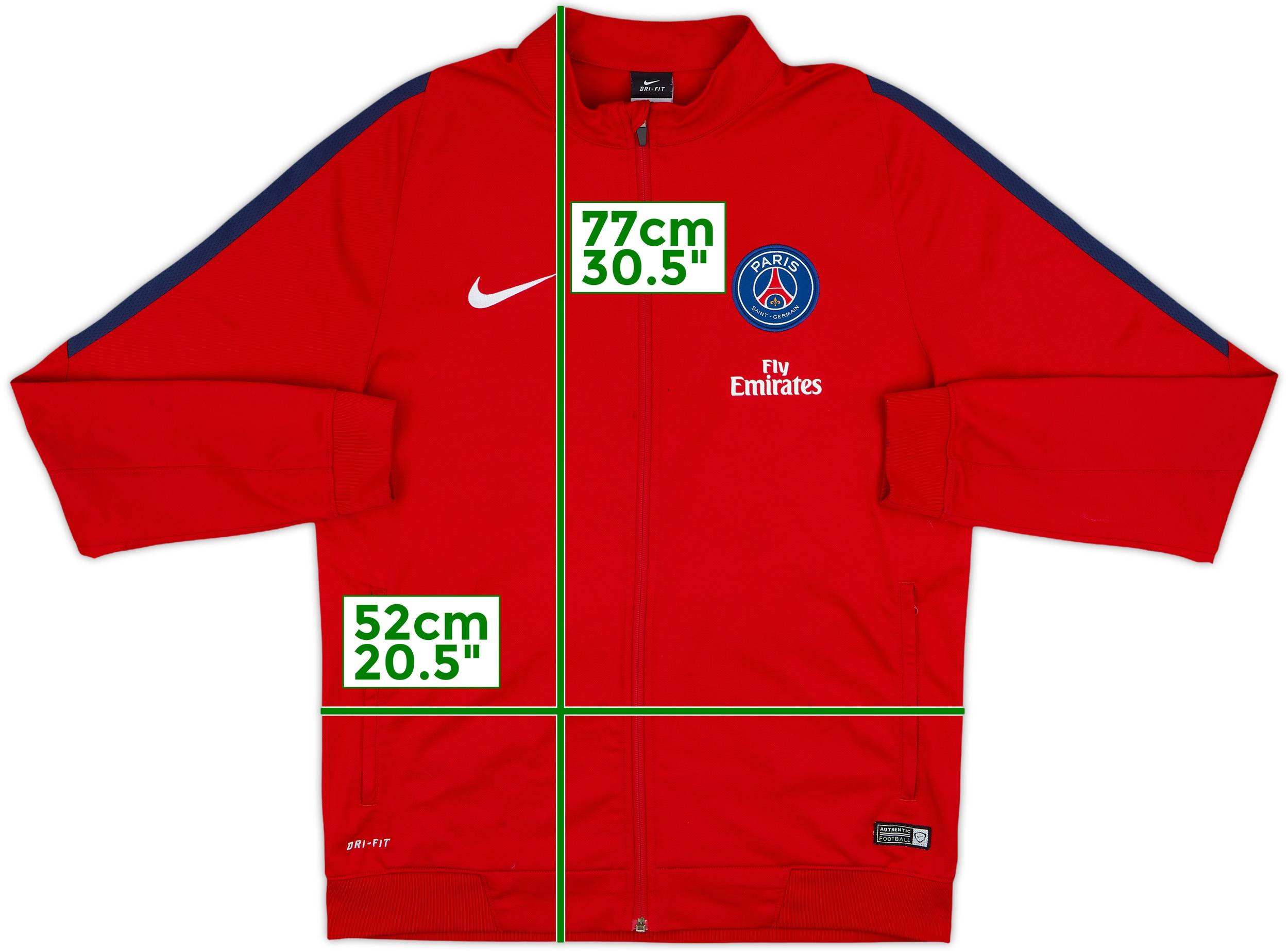 2016-17 Paris Saint-Germain Nike Track Jacket - 7/10 - (L)