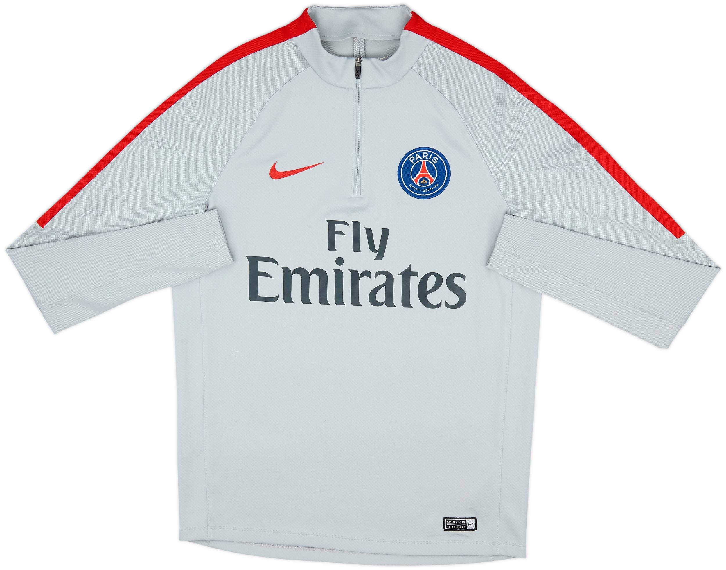 2017-18 Paris Saint-Germain Nike 1/4 Zip Drill Top - 9/10 - (M)