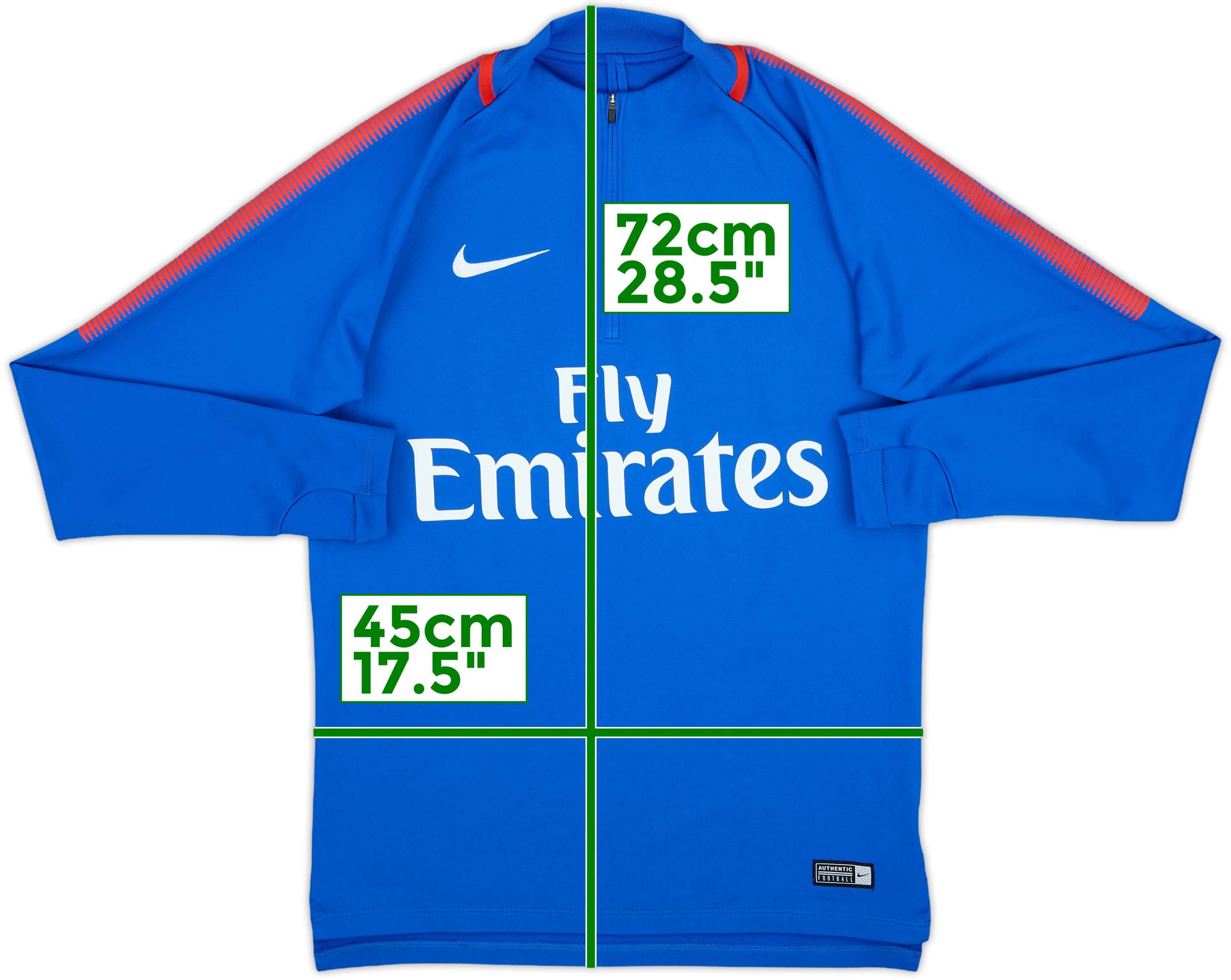 2018-19 Paris Saint-Germain Nike 1/4 Zip Drill Top - 10/10 - (S)