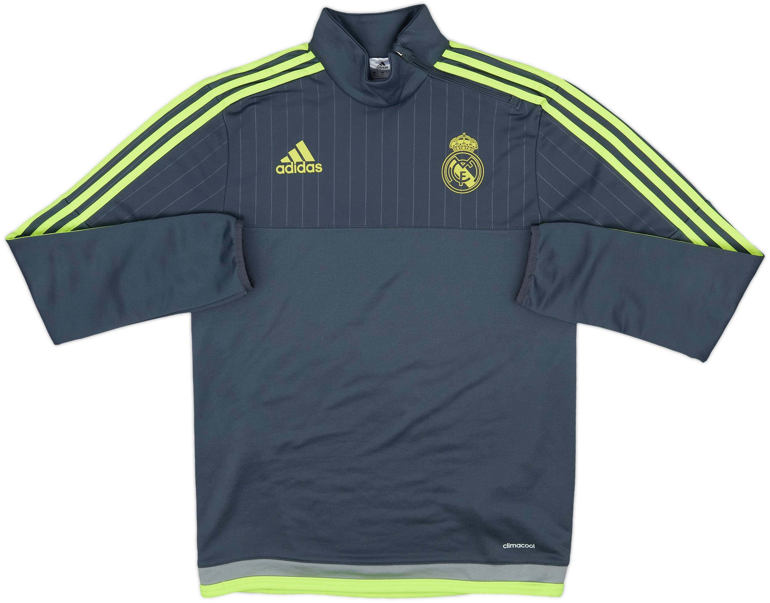 2015-16 Real Madrid adidas 1/4 Zip Training Top - 8/10 - (S)
