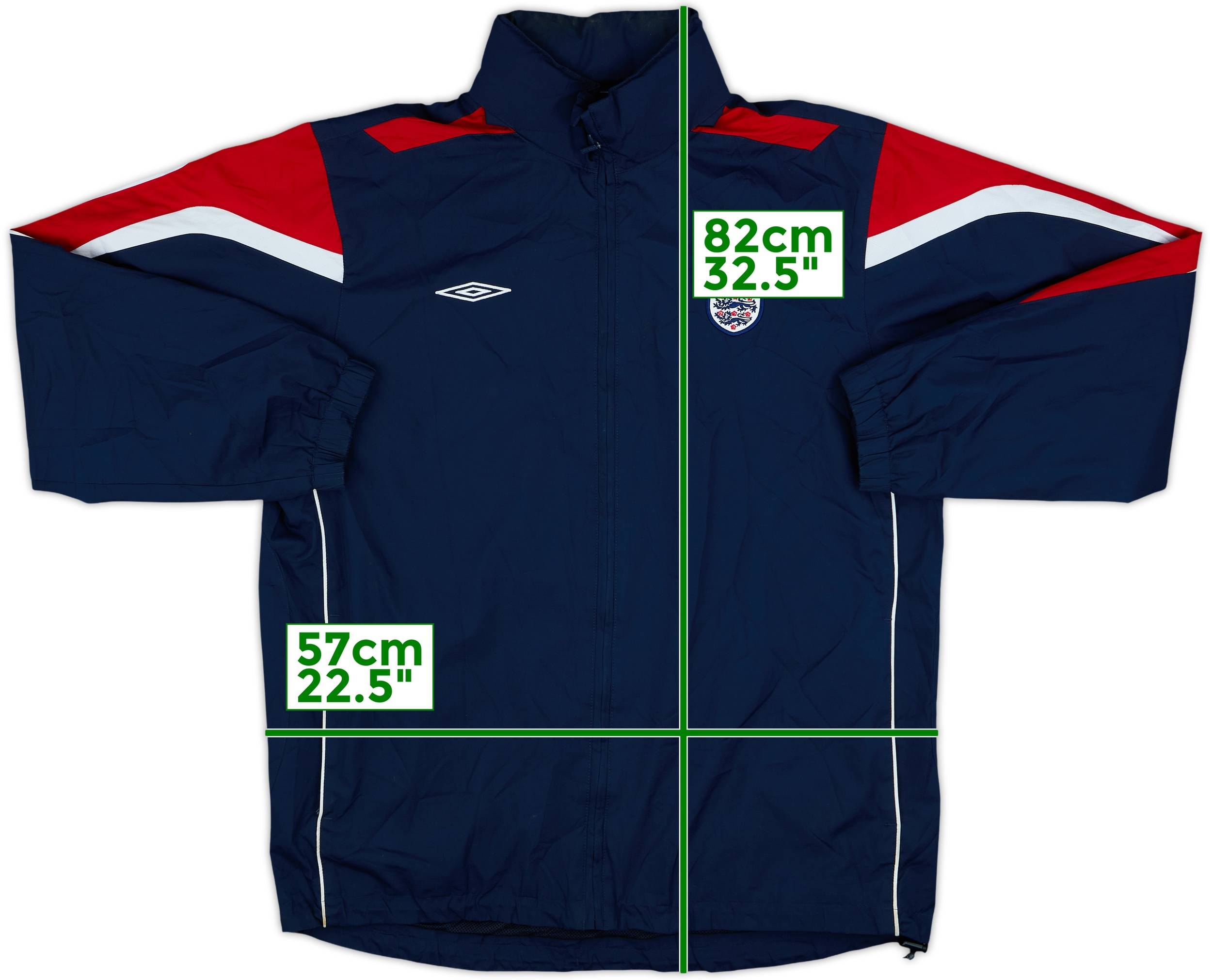 2004-06 England Umbro Hooded Rain Jacket - 8/10 - (M)