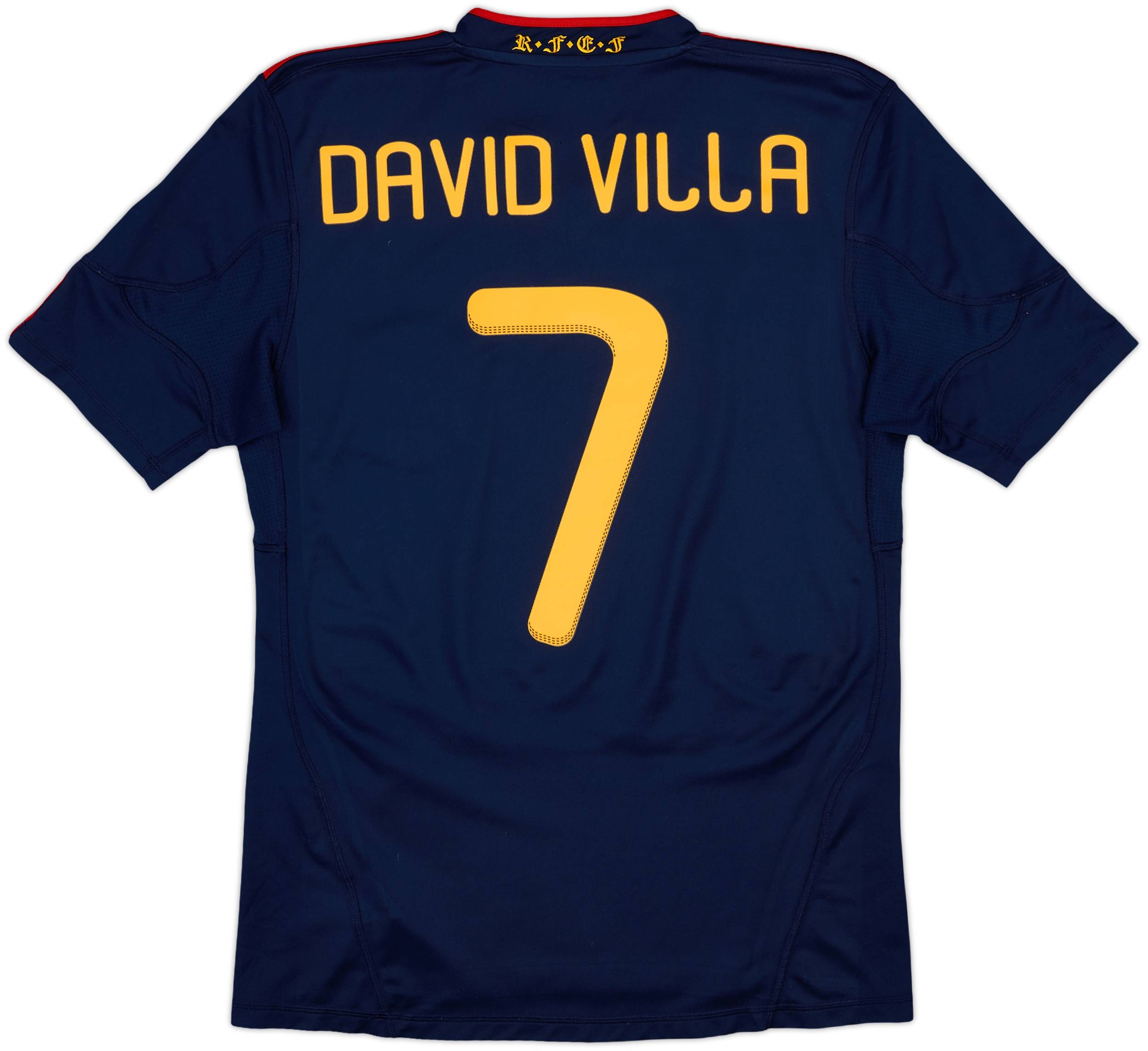 2010-11 Spain Away Shirt David Villa #7 - 8/10 - (S)