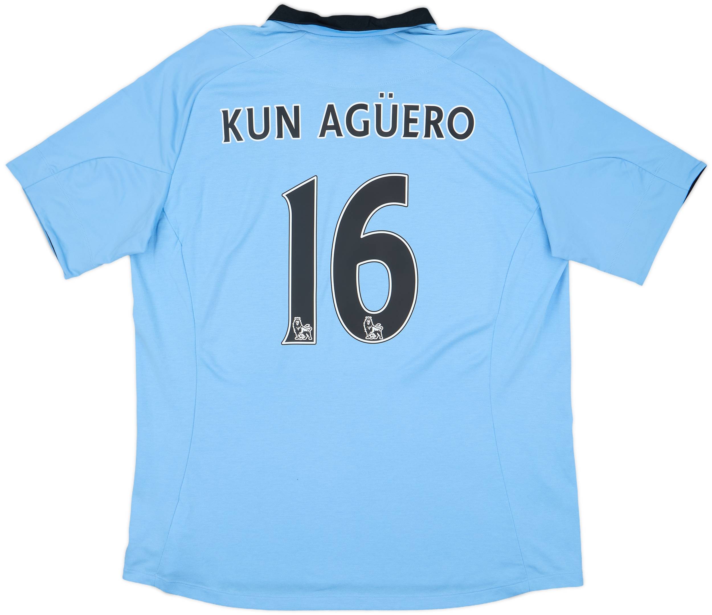 2012-13 Manchester City Home Shirt Kun Aguero #16 - 8/10 - (XL)