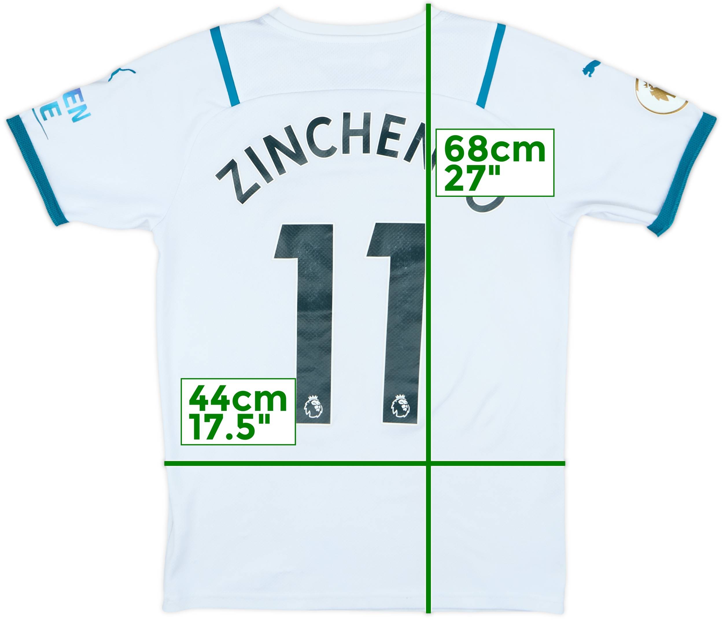 2021-22 Manchester City Away Shirt Zinchenko #11 - 5/10 - (S)