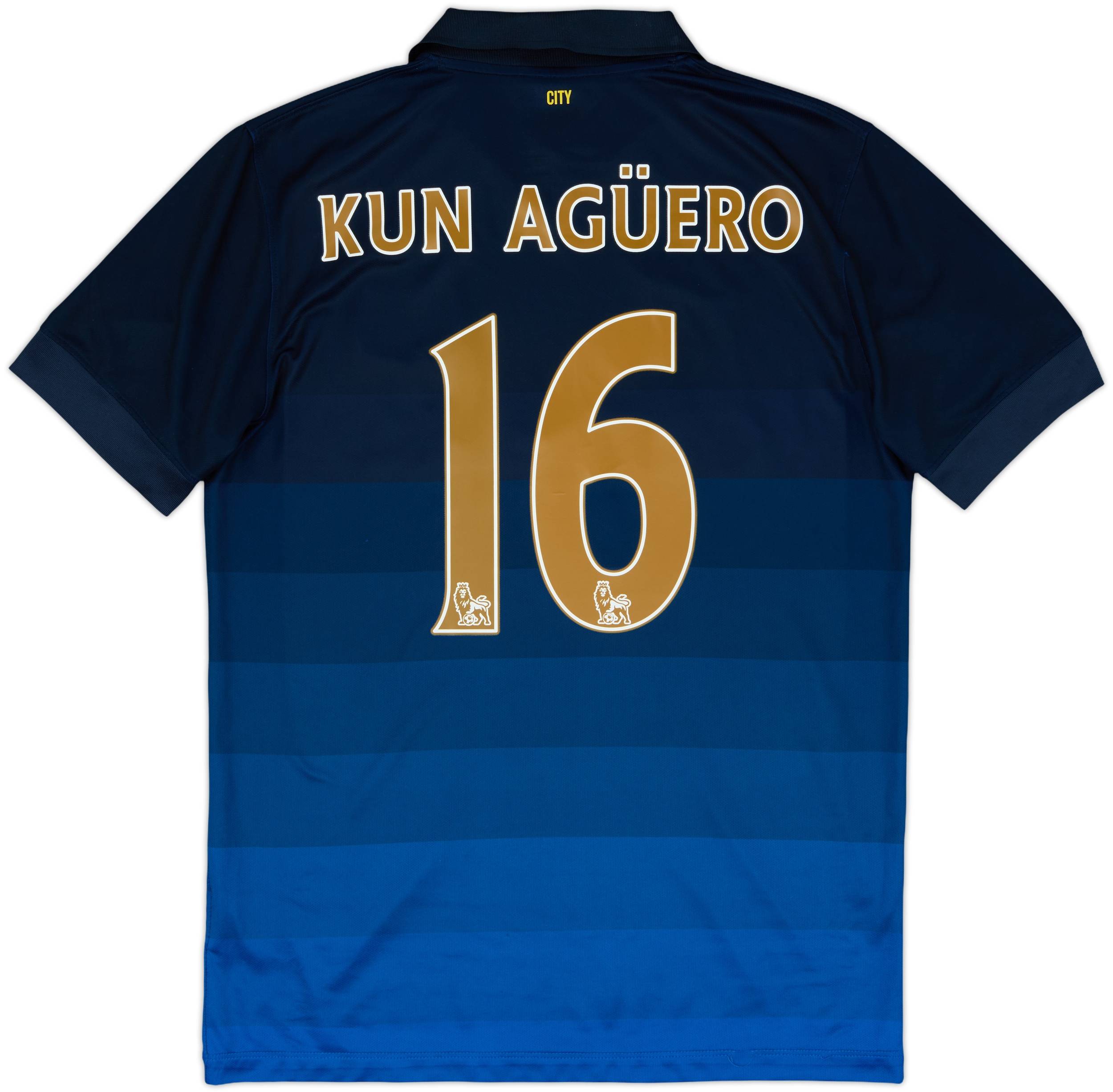 2014-15 Manchester City Away Shirt Kun Aguero #16 - 5/10 - (M)