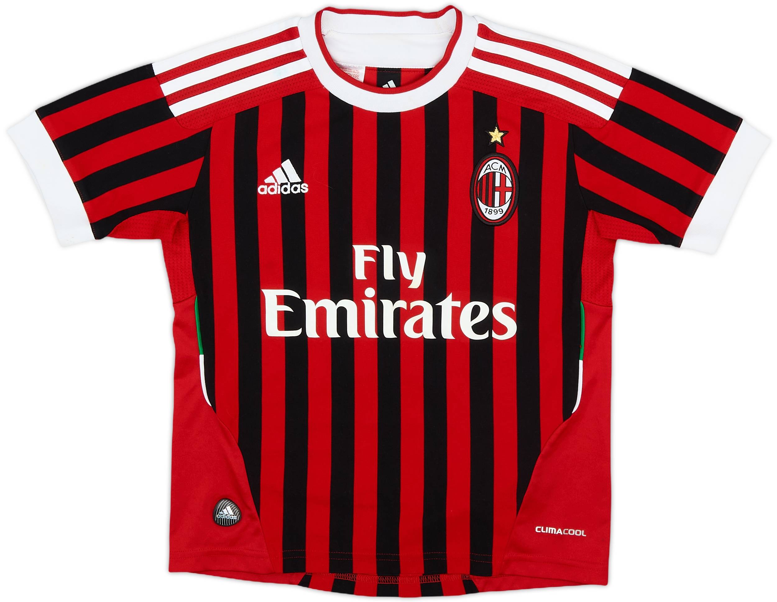 2011-12 AC Milan Home Shirt - 8/10 - (7-8 Years)