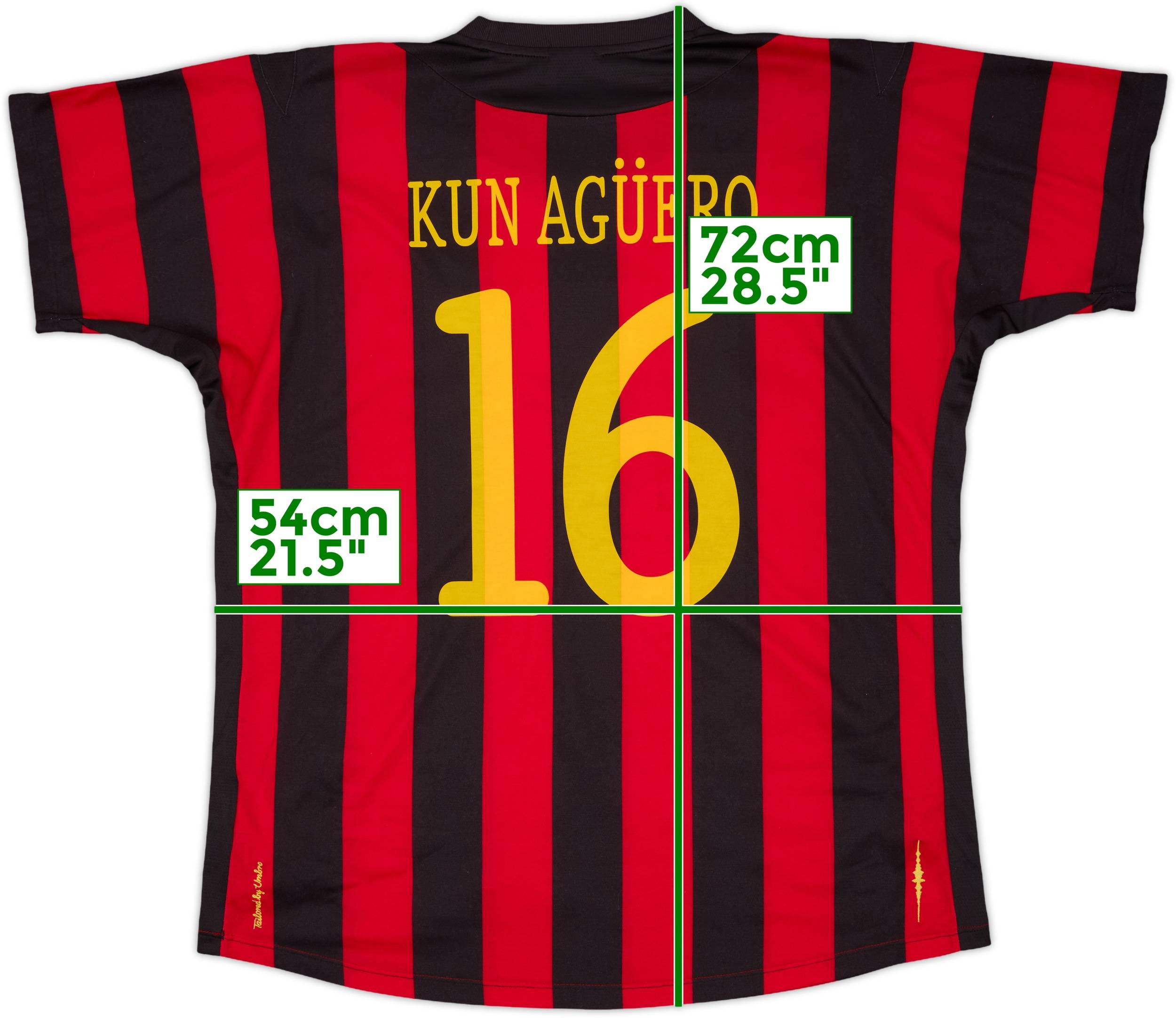 Manchester city Aguero 希少アグエロ 正規品 2011-12 Manchester City Away Shirt Kun Aguero #16 - 8/10 - (L)