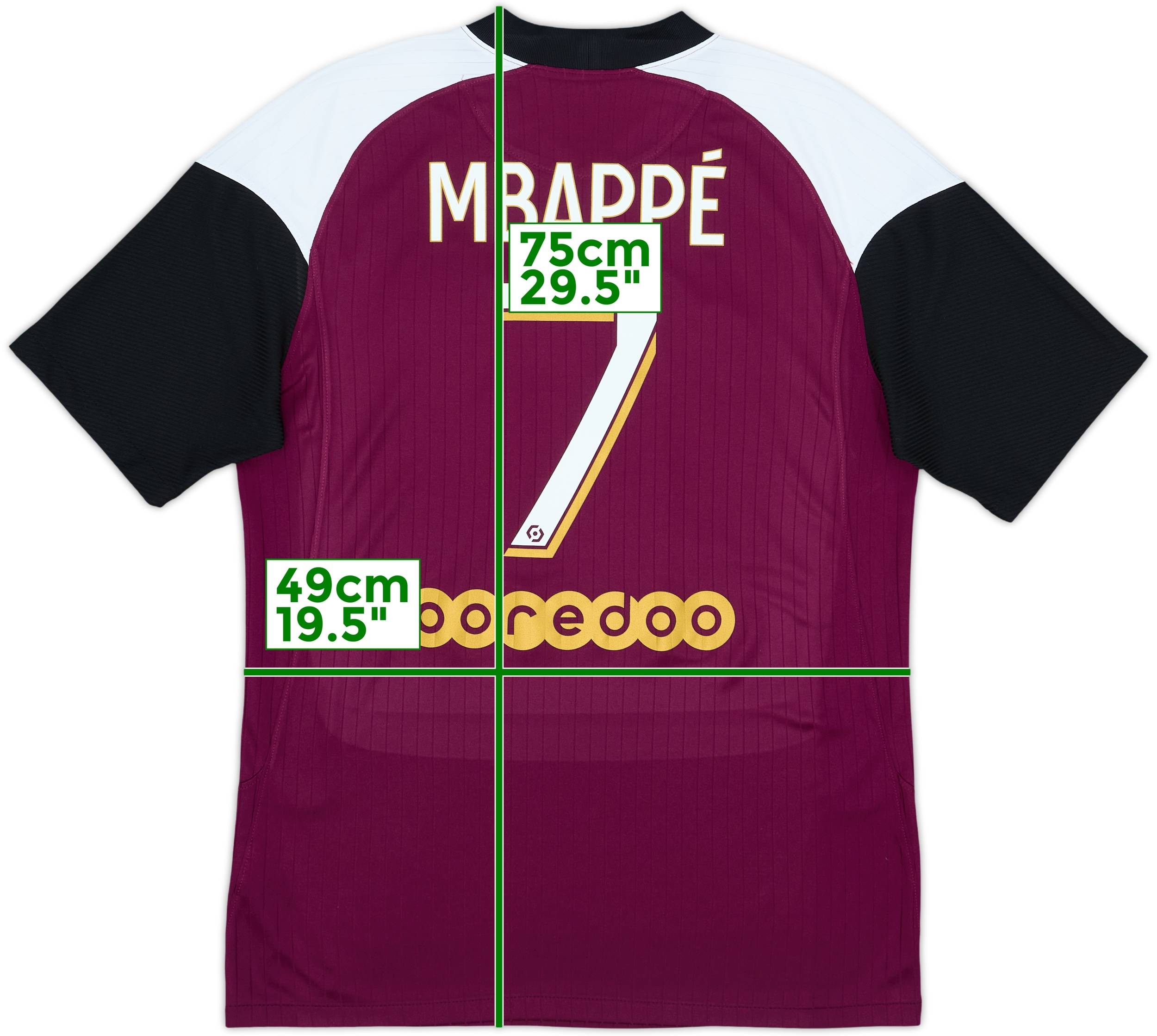 2020-21 Paris Saint-Germain Third Shirt Mbappe #7 - 6/10 - (M)
