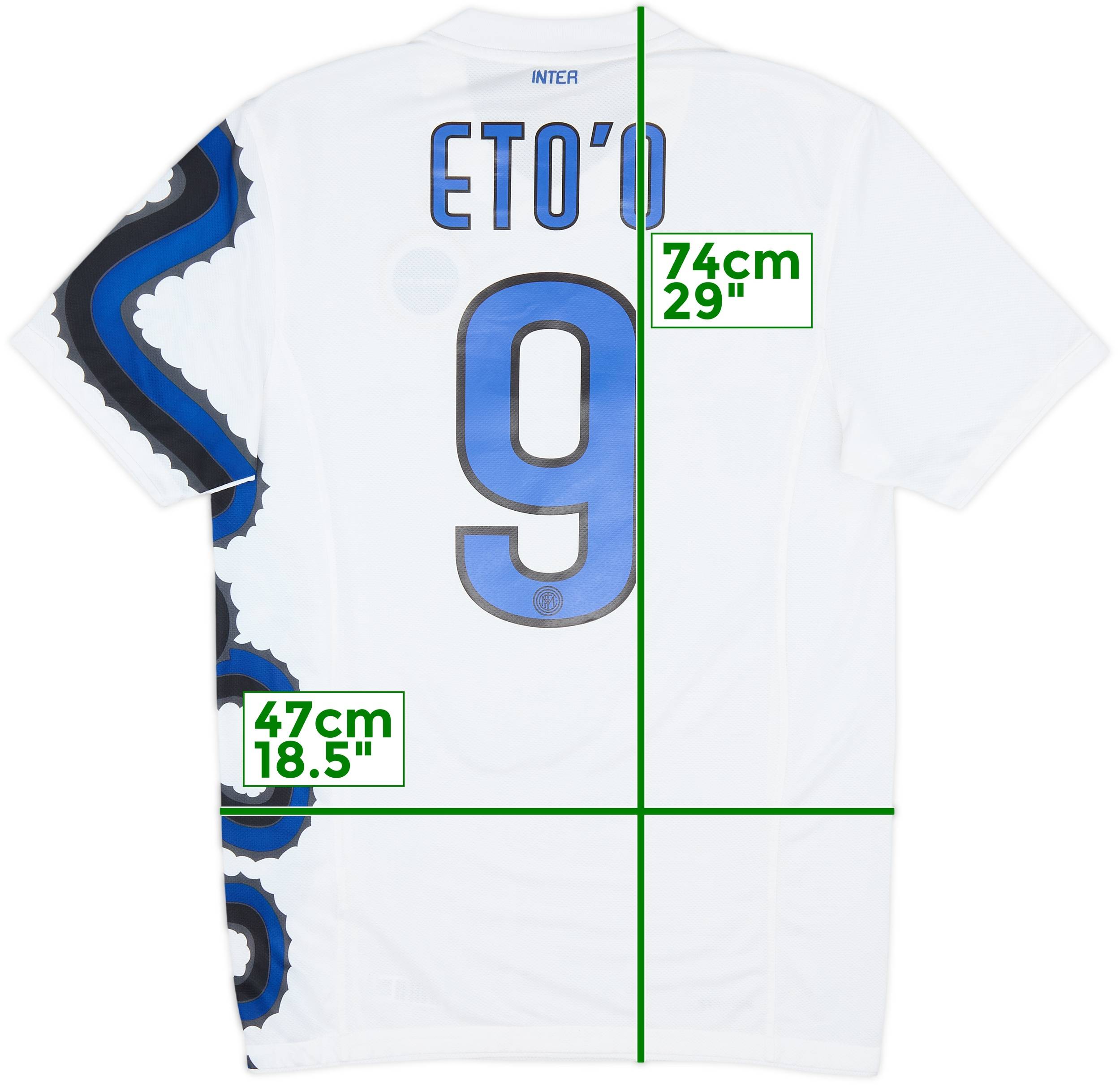 2010-11 Inter Milan Away Shirt Eto'o #9 - 8/10 - (S)