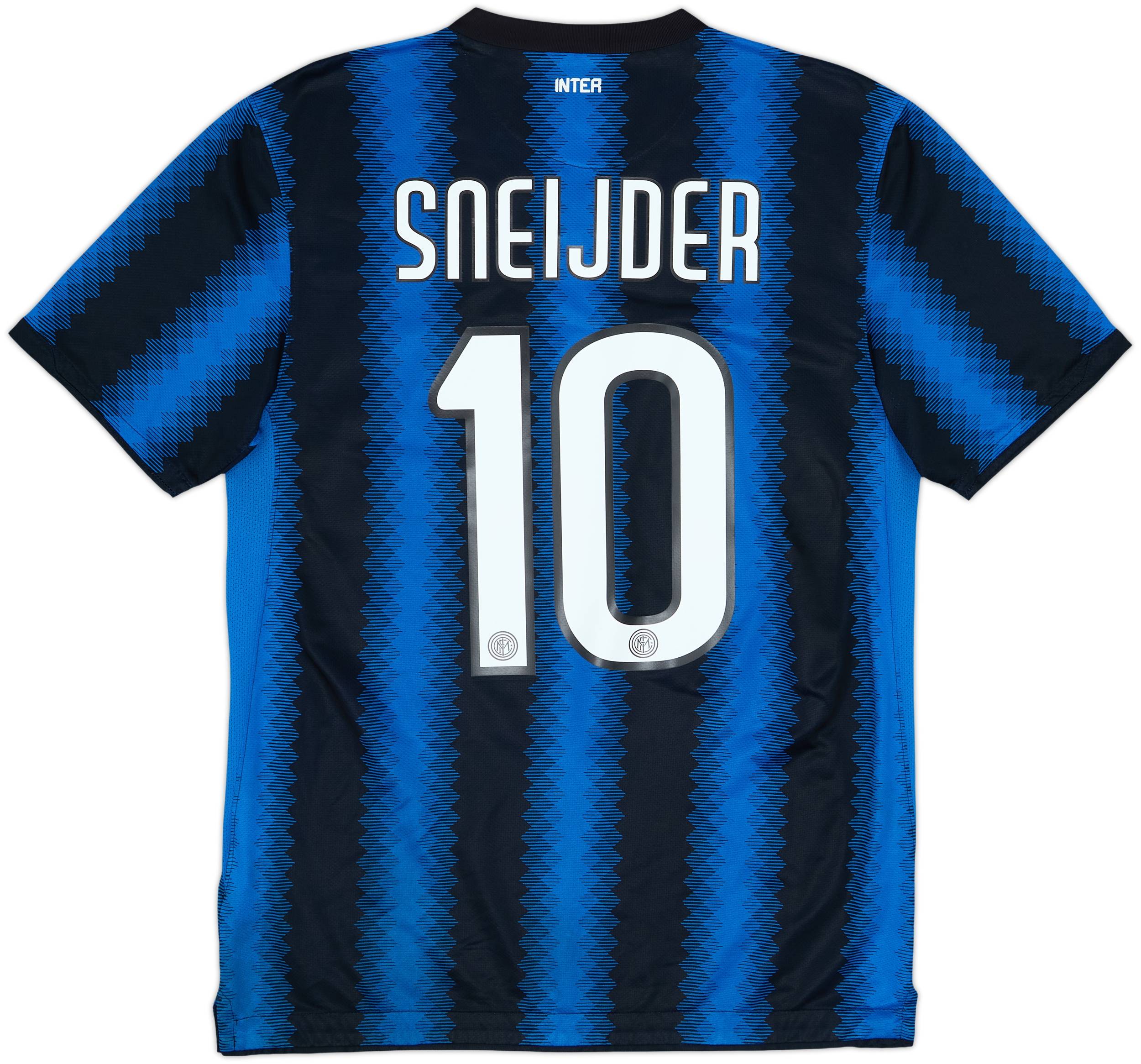 2010-11 Inter Milan Home Shirt Sneijder #10 - 8/10 - (M)