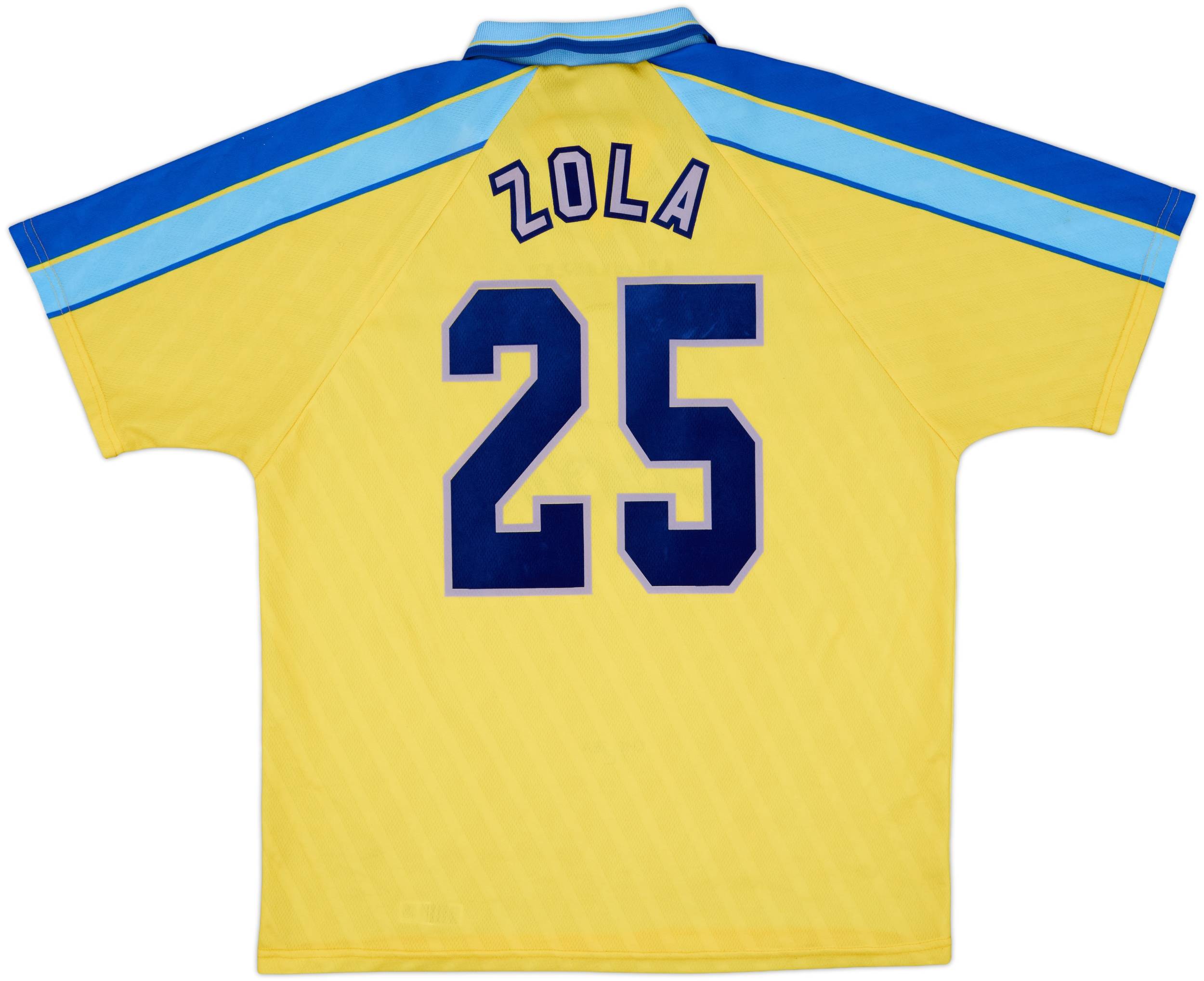 1996-97 Chelsea Away Shirt Zola #25 - 9/10 - (XL)
