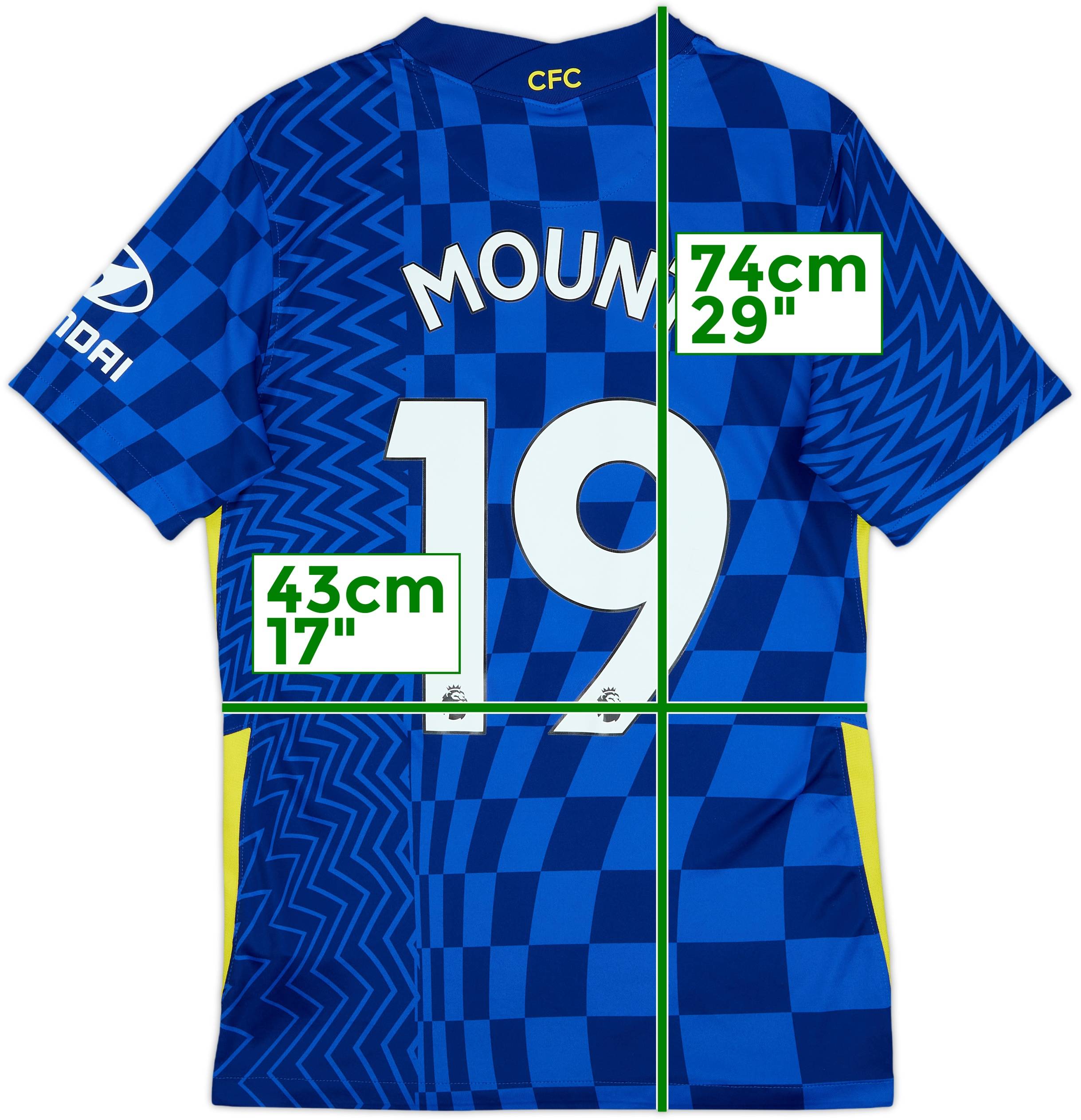 2021-22 Chelsea Home Shirt Mount #19 - 6/10 - (S)
