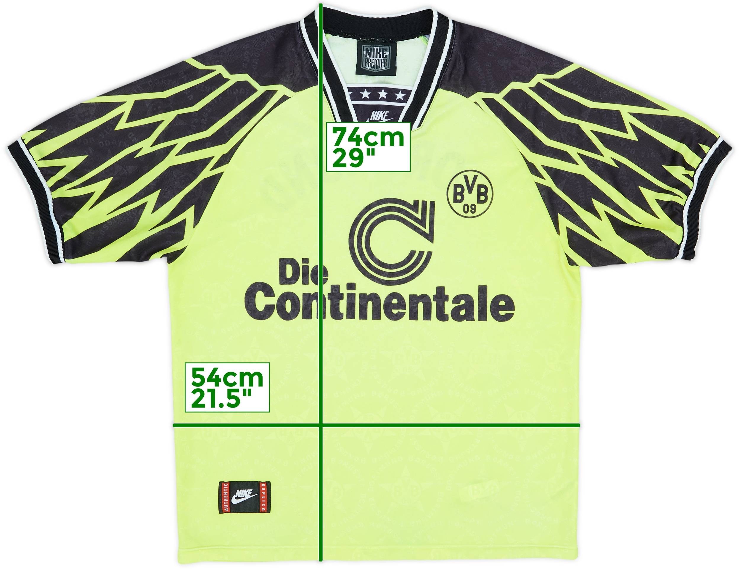 1994-95 Borussia Dortmund Home Shirt - 8/10 - (L)