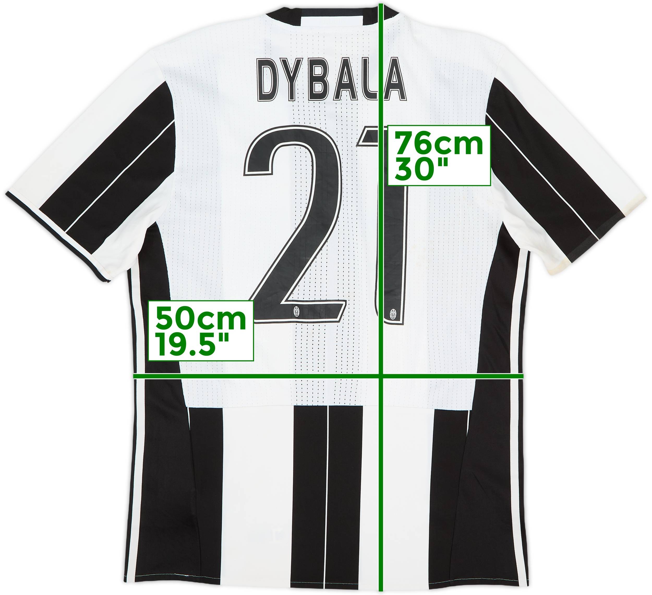 2016-17 Juventus Authentic Home Shirt Dybala #21 - 4/10 - (L)
