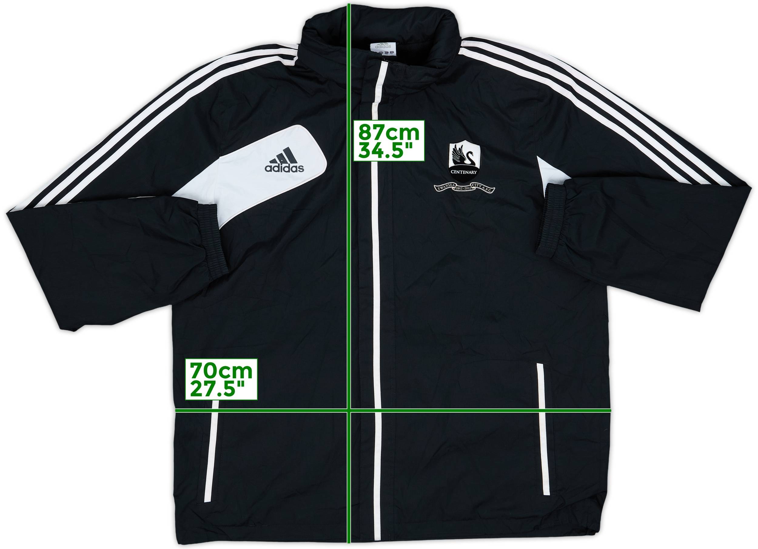 リバーシブルジャージ 2012-13 Swansea City adidas Track Jacket - 9/10 - (XXL)