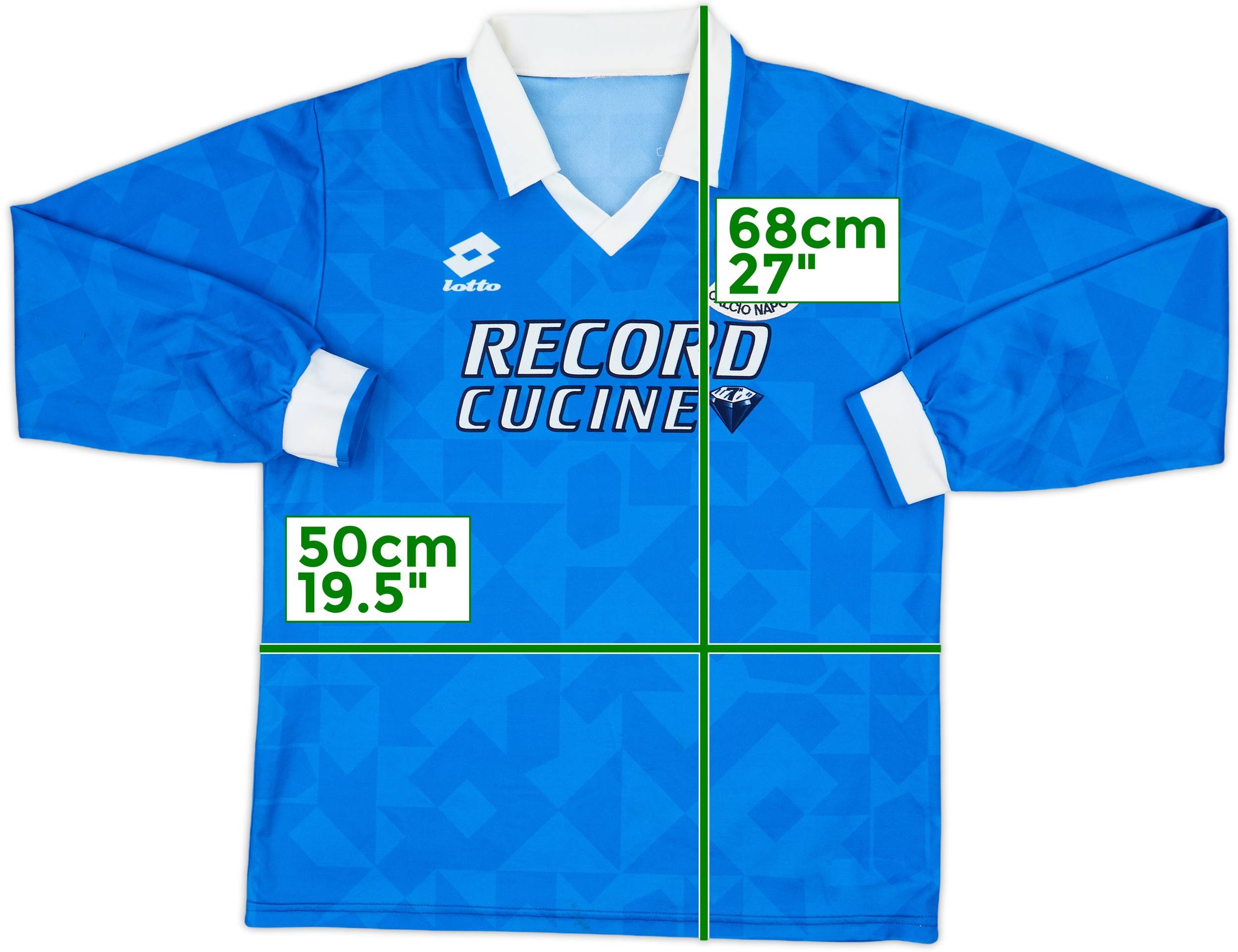 1994-96 Napoli 'Scuola Calcio' Home L/S Shirt - 8/10 - (Y)