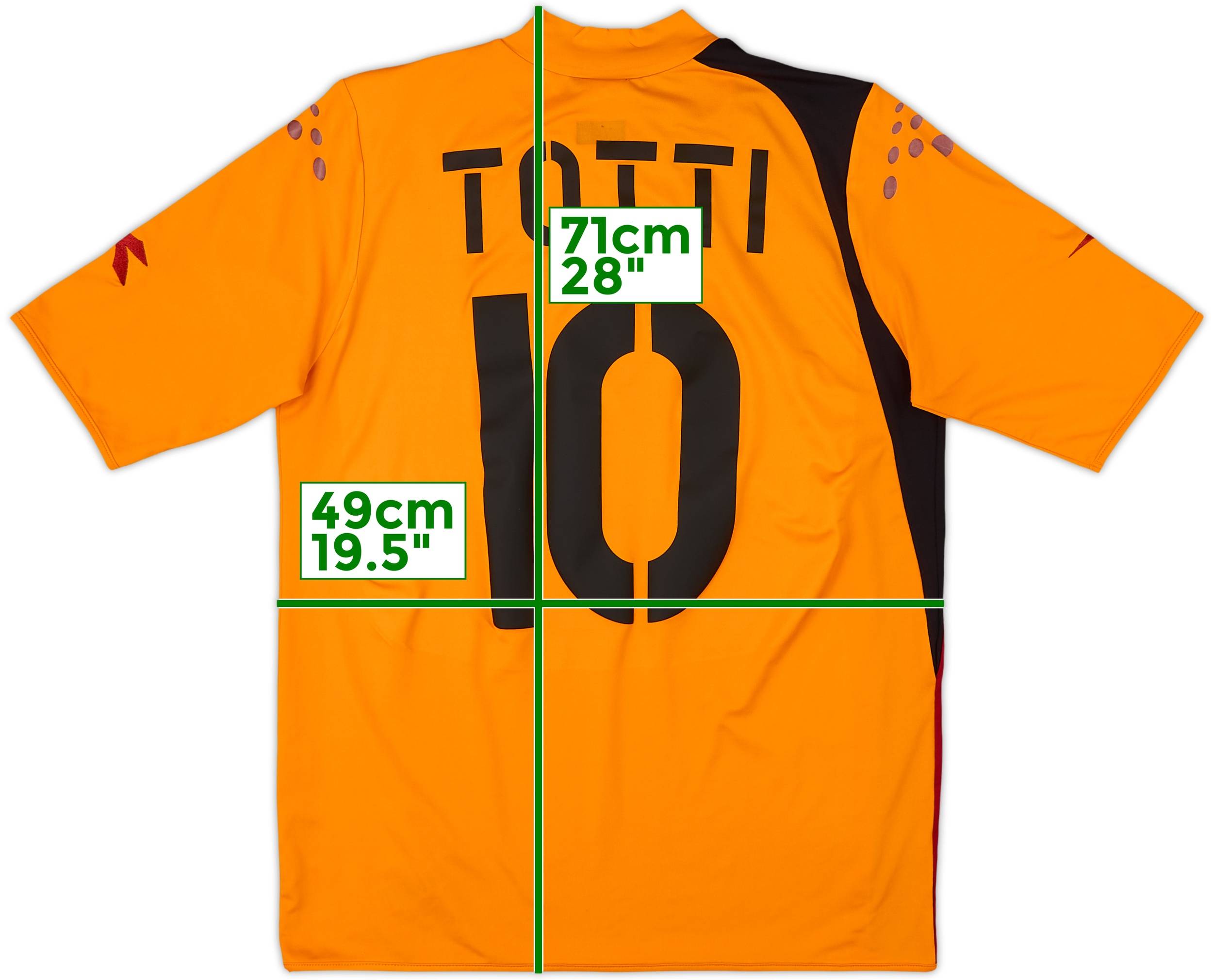 2005-06 Roma Third Shirt Totti #10 - 9/10 - (M)