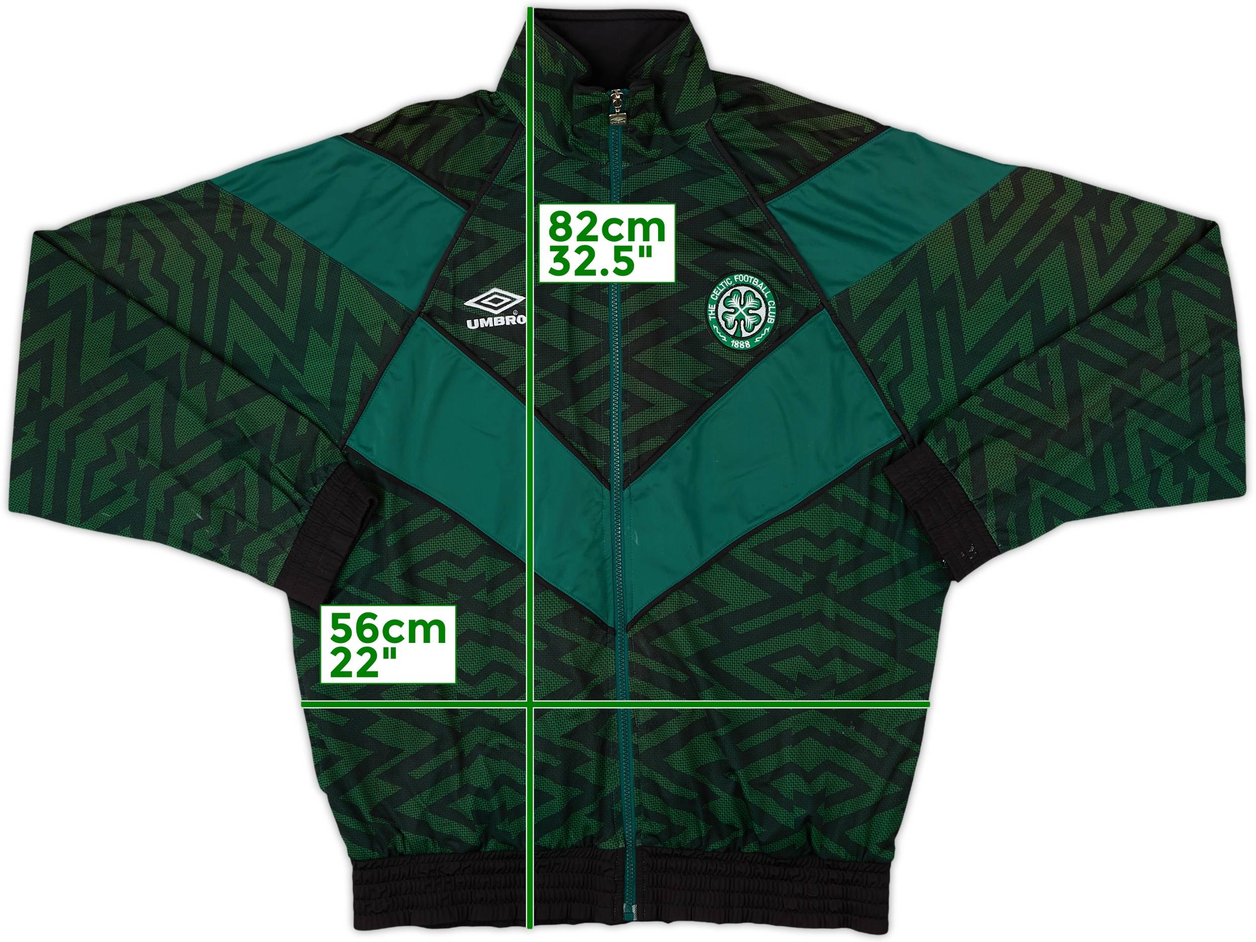 1995-96 Celtic Umbro Track Jacket - 7/10 - (L)