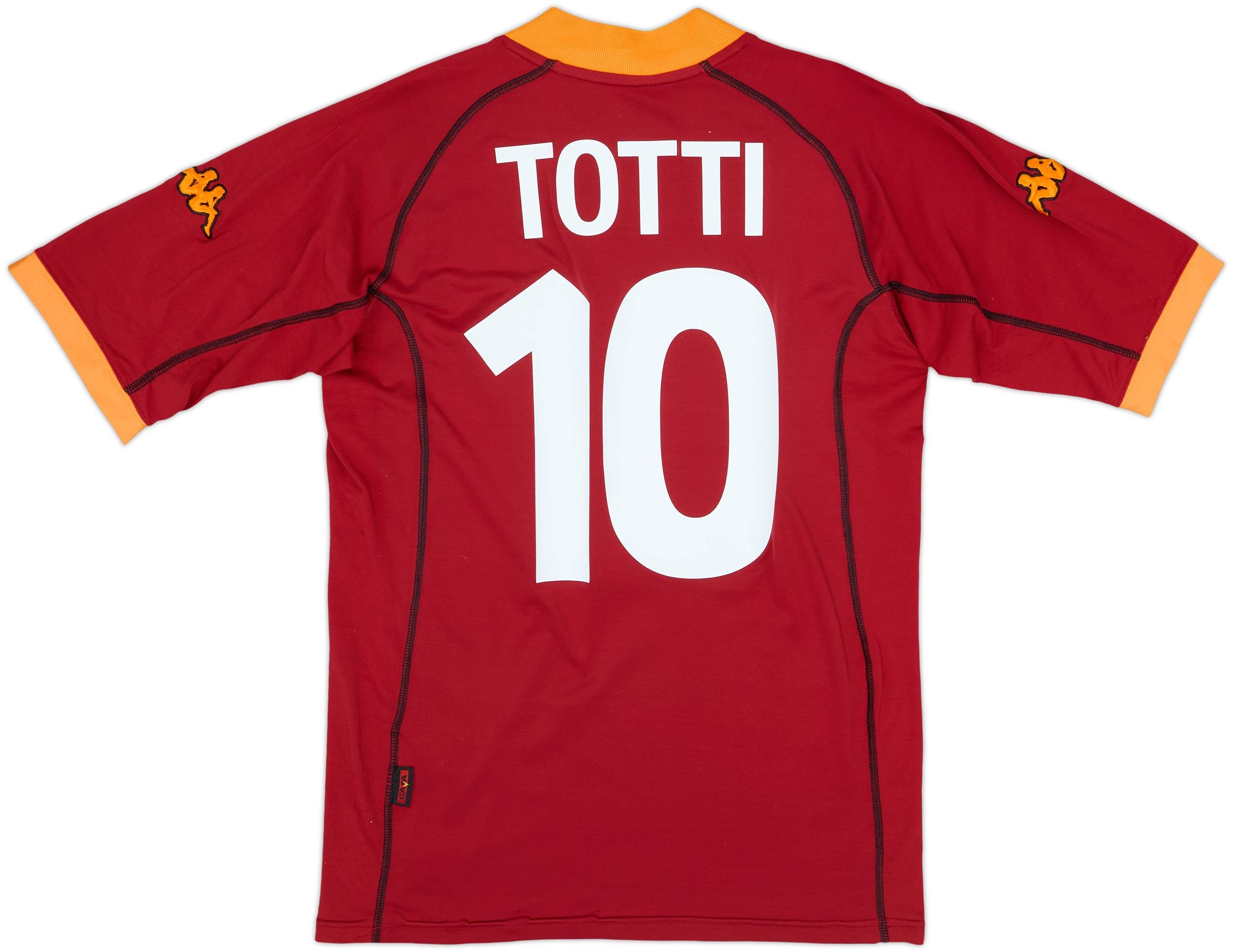 2001-02 Roma Home Shirt Totti #10 - 7/10 - (XL)