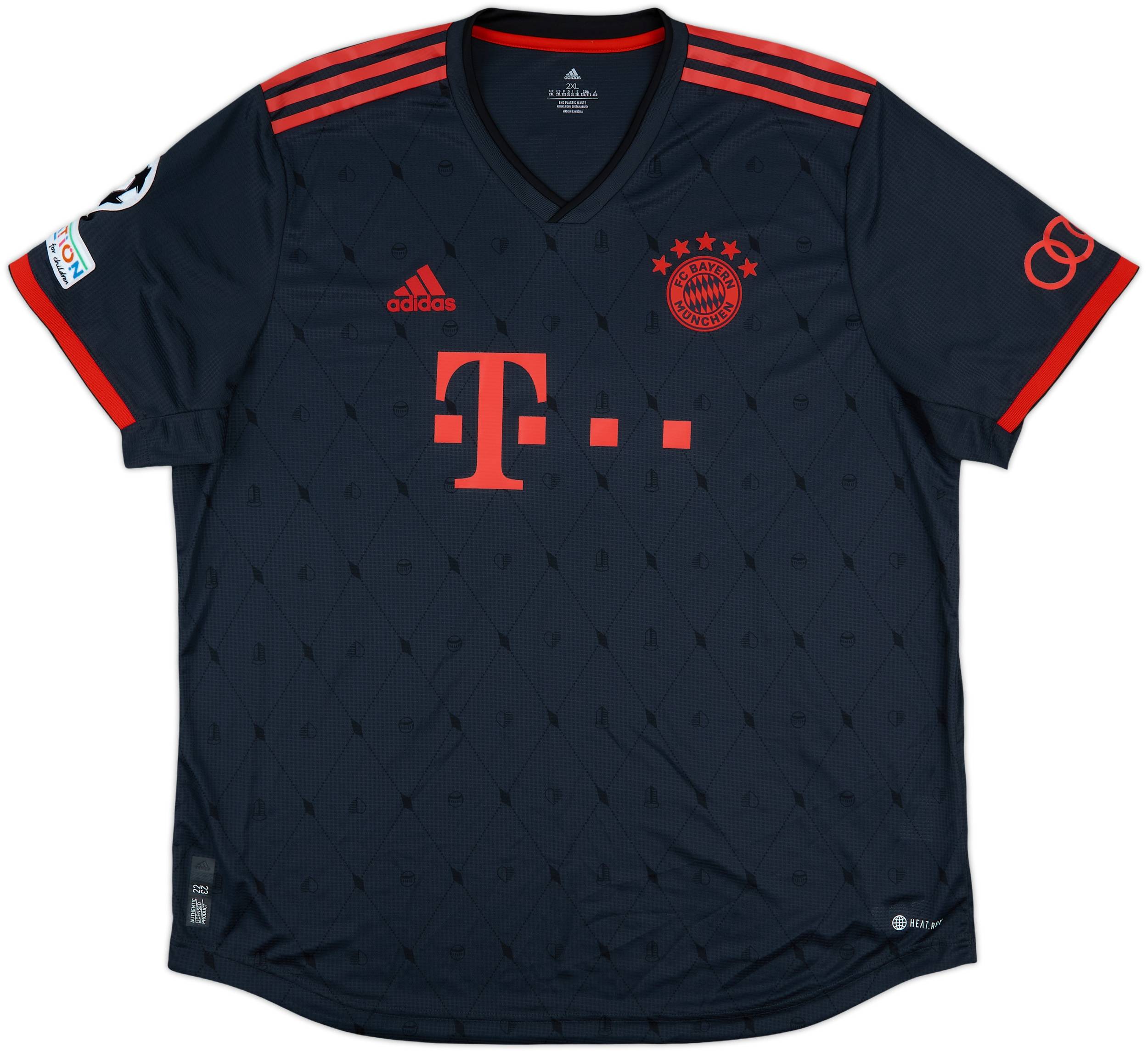 2022-23 Bayern Munich Authentic Third Shirt Musiala #42 - 9/10 - (XXL)