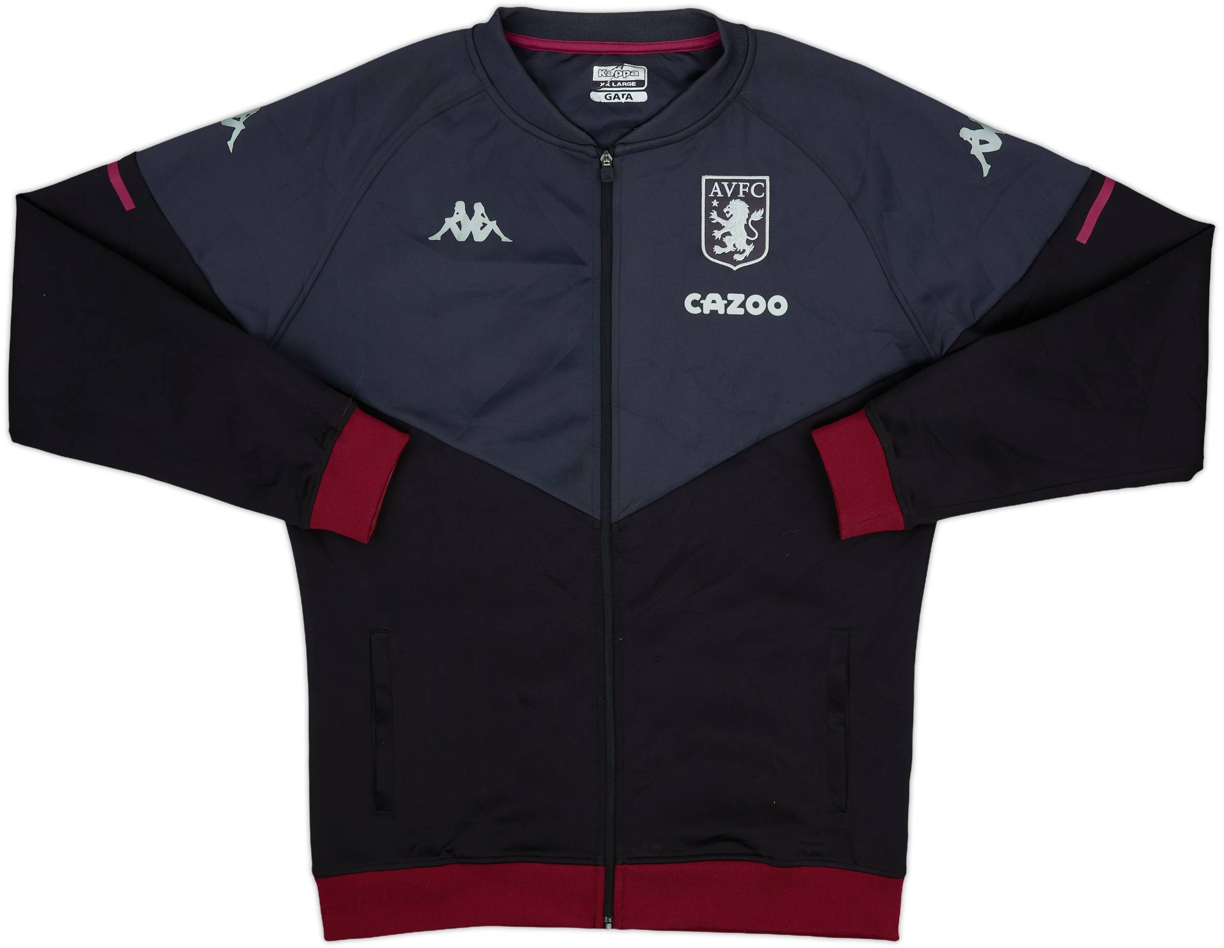 2020-21 Aston Villa Kappa Track Jacket - 8/10 - (XXL)