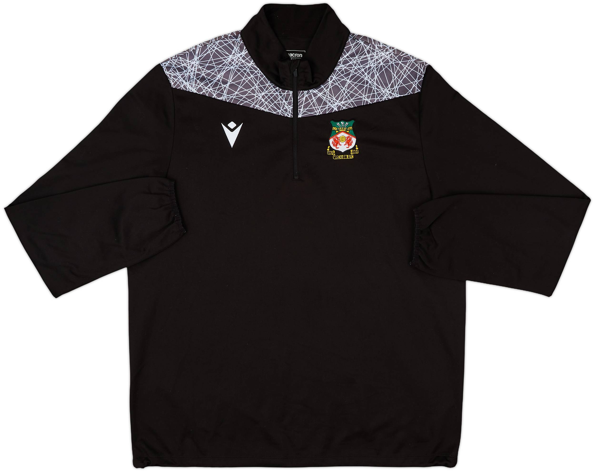2019-20 Wrexham Macron 1/4 Zip Drill Top - 9/10 - (3XL)
