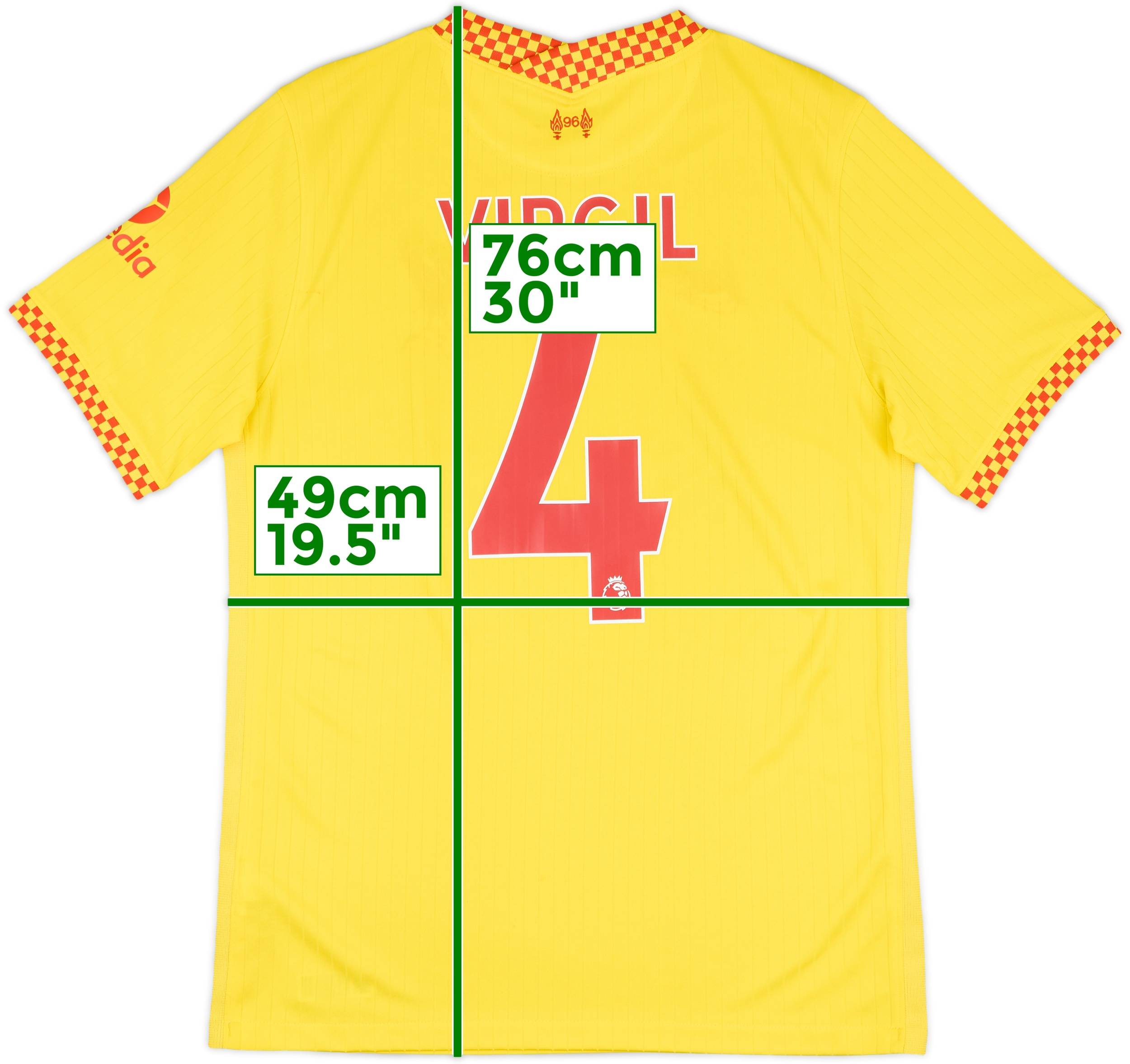 2021-22 Liverpool Third Shirt Virgil #4 - 7/10 - (M)