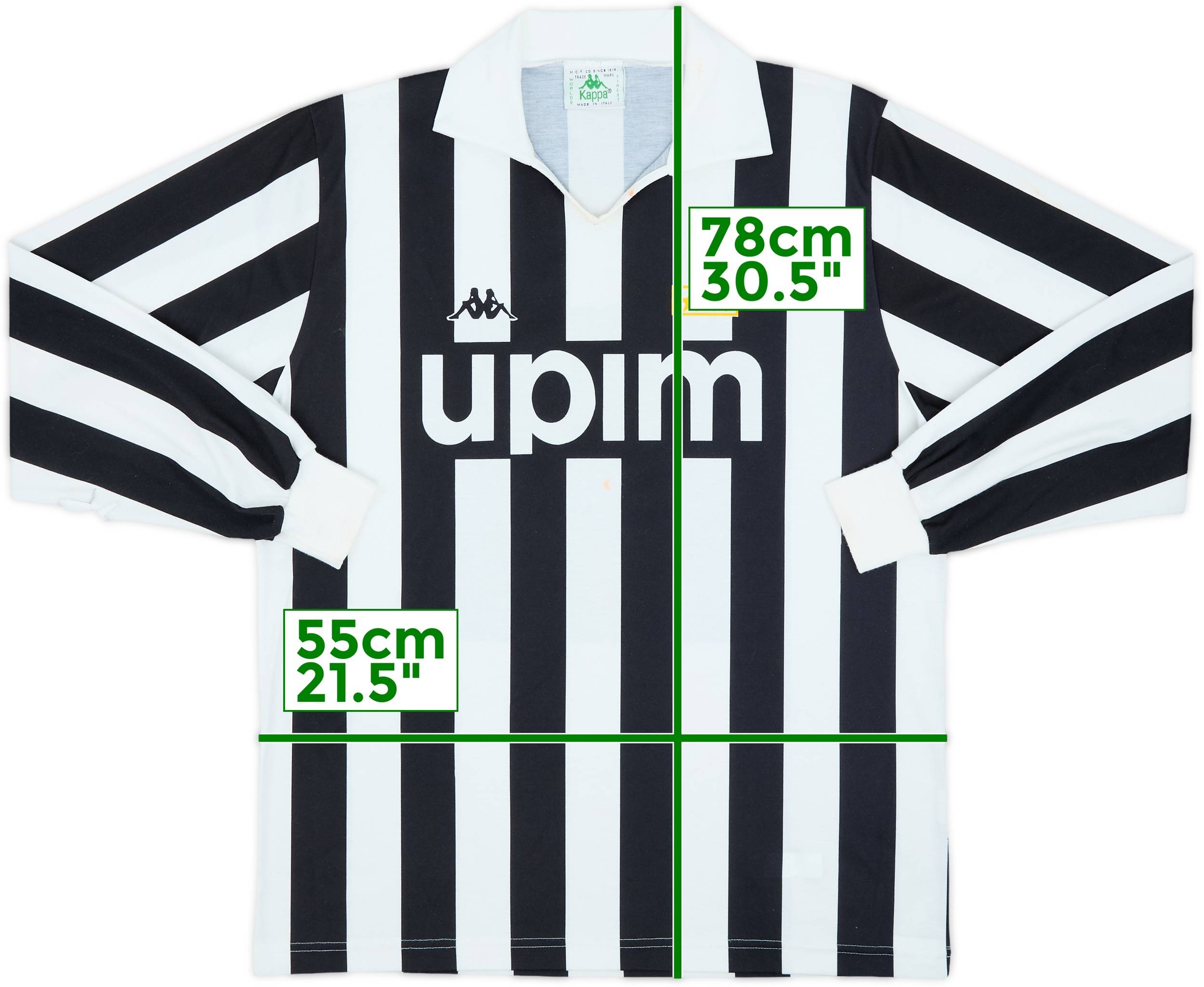 1989-90 Juventus Basic Home L/S Shirt - 6/10 - (XL)