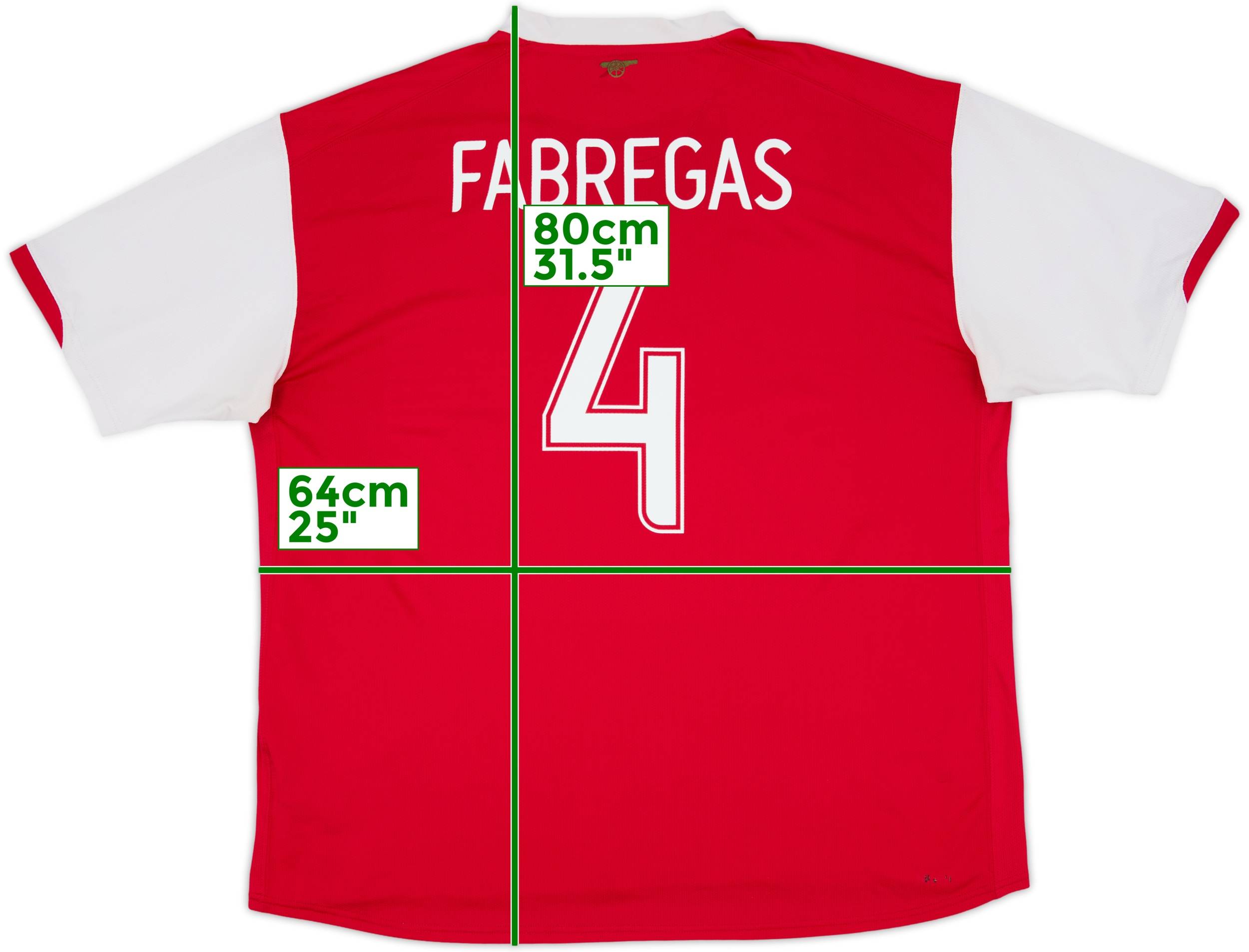 2006-08 Arsenal Home Shirt Fabregas #4 - 7/10 - (XXL)