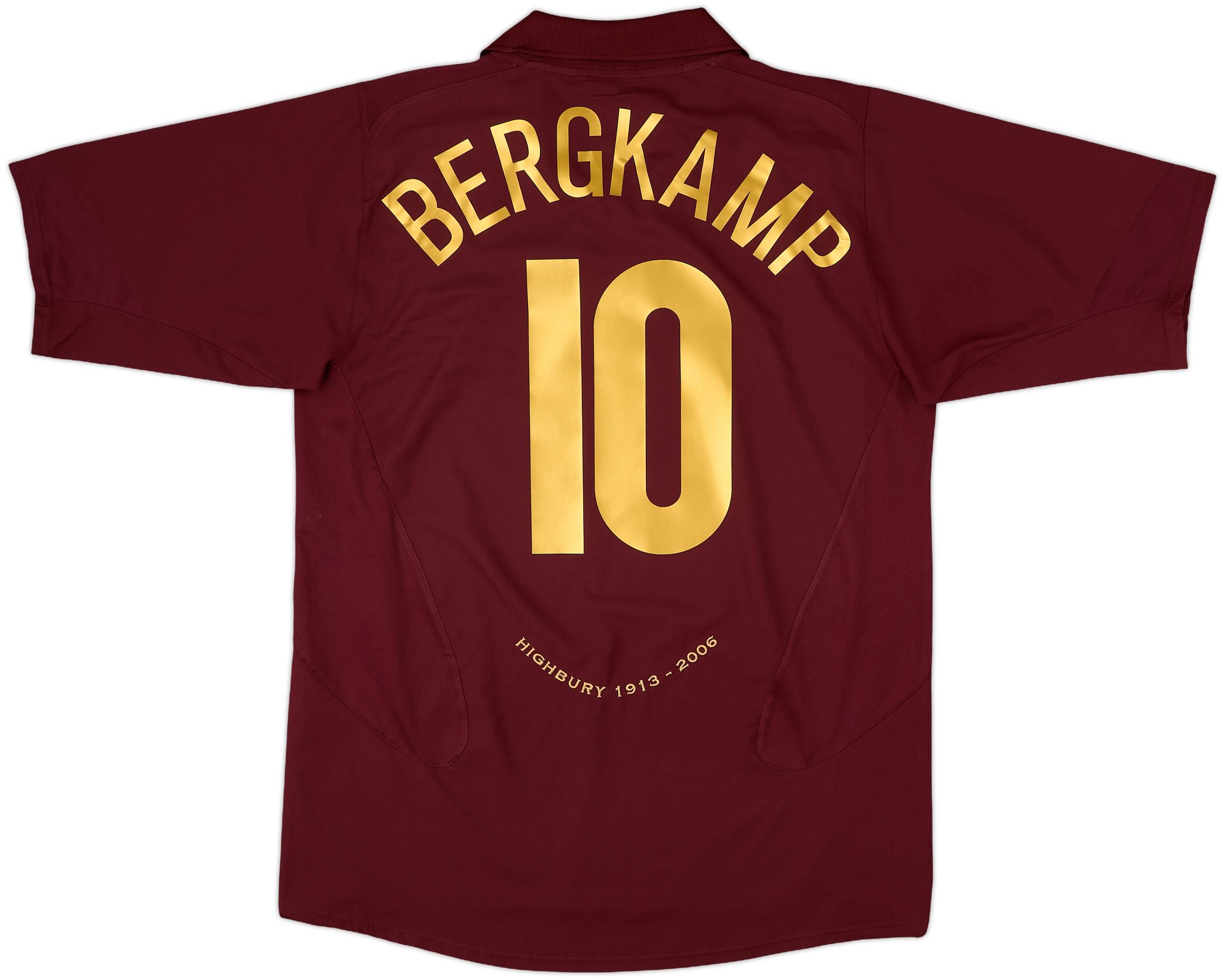 2005-06 Arsenal Home Shirt Bergkamp #10 - 9/10 - (L)