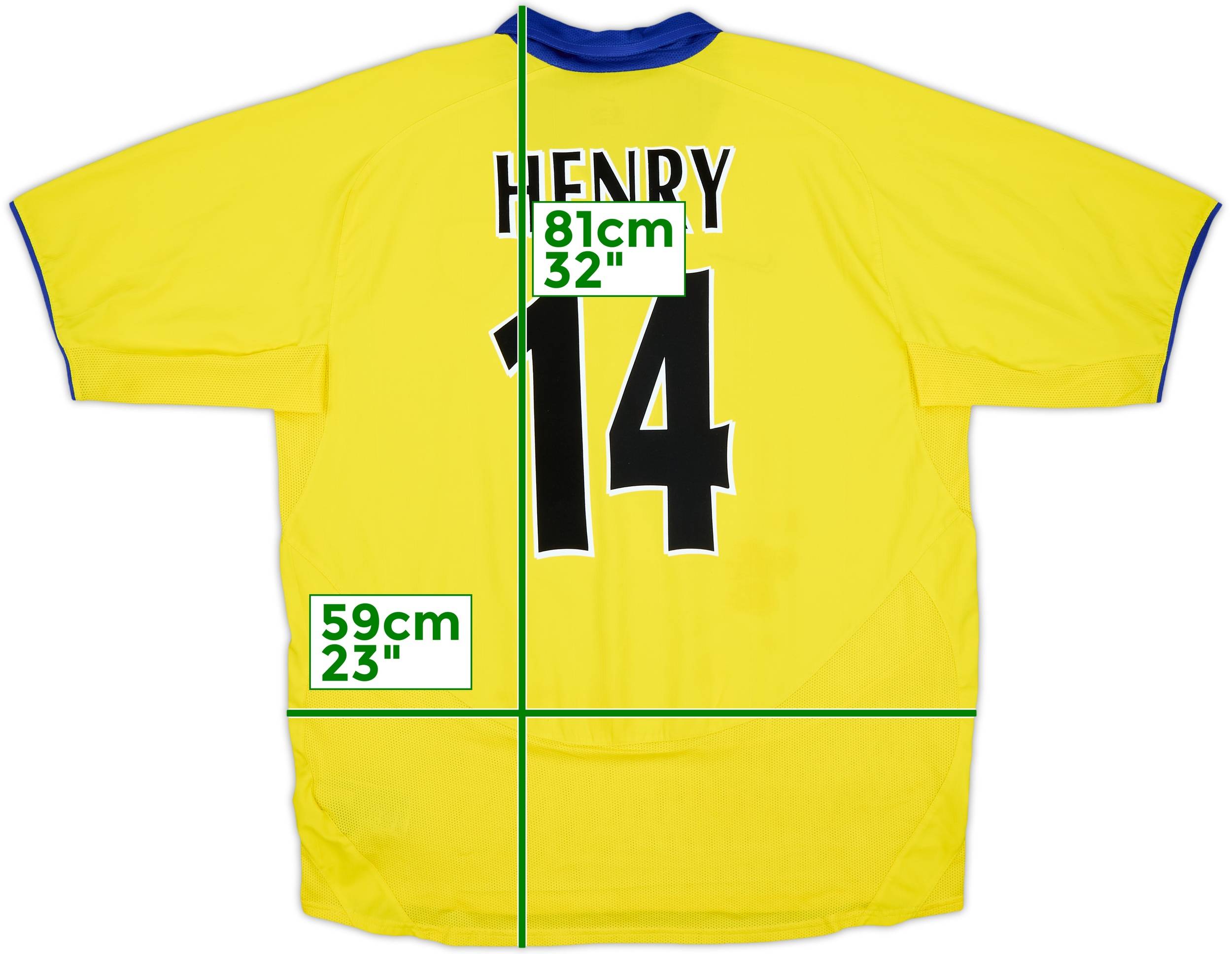 2003-05 Arsenal Away Shirt Henry #14 - 9/10 - (XL)