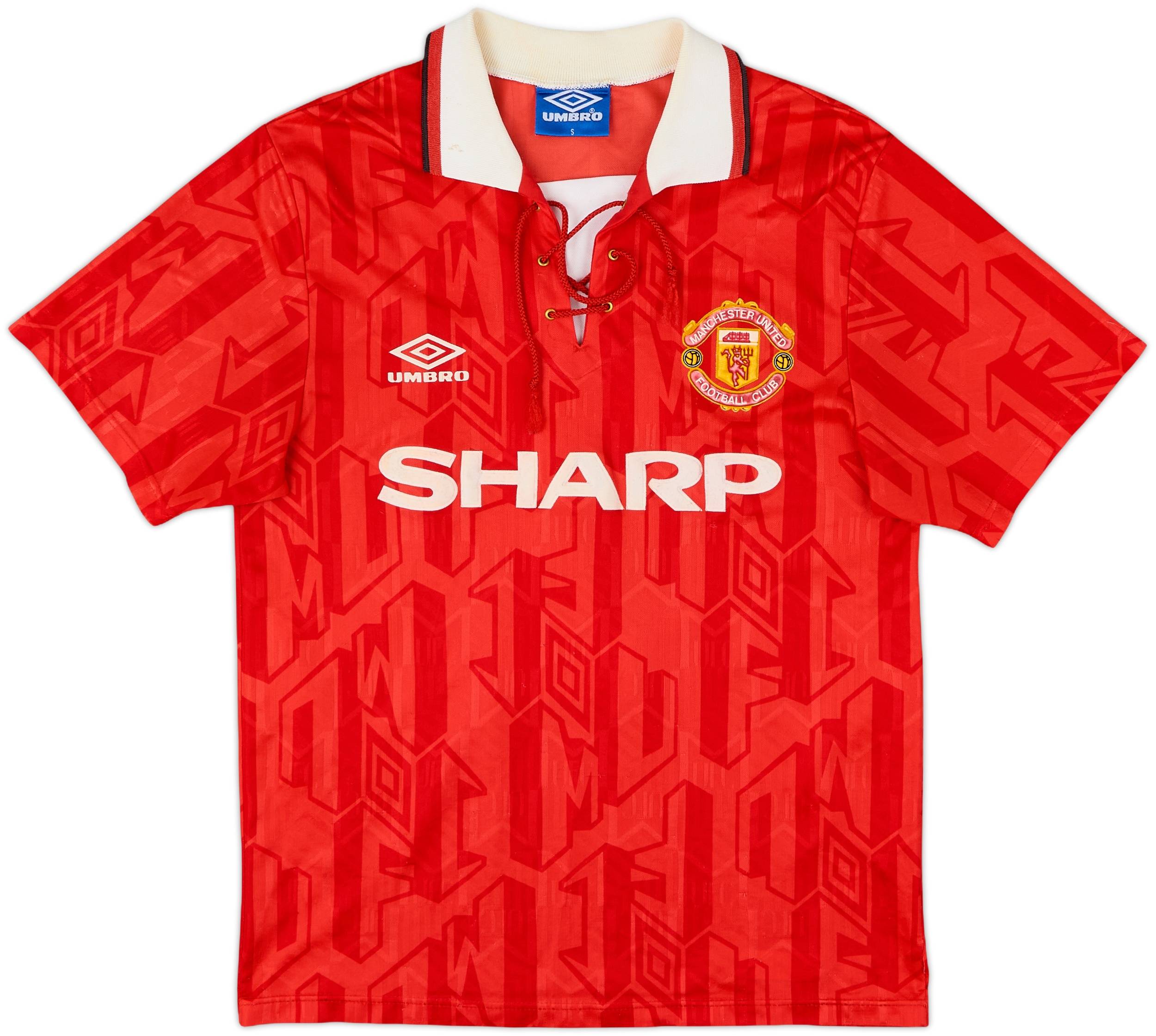 1992-94 Manchester United Cantona カントナ 1992-94 Manchester United Home Shirt Cantona #7 - 7/10 - (S)