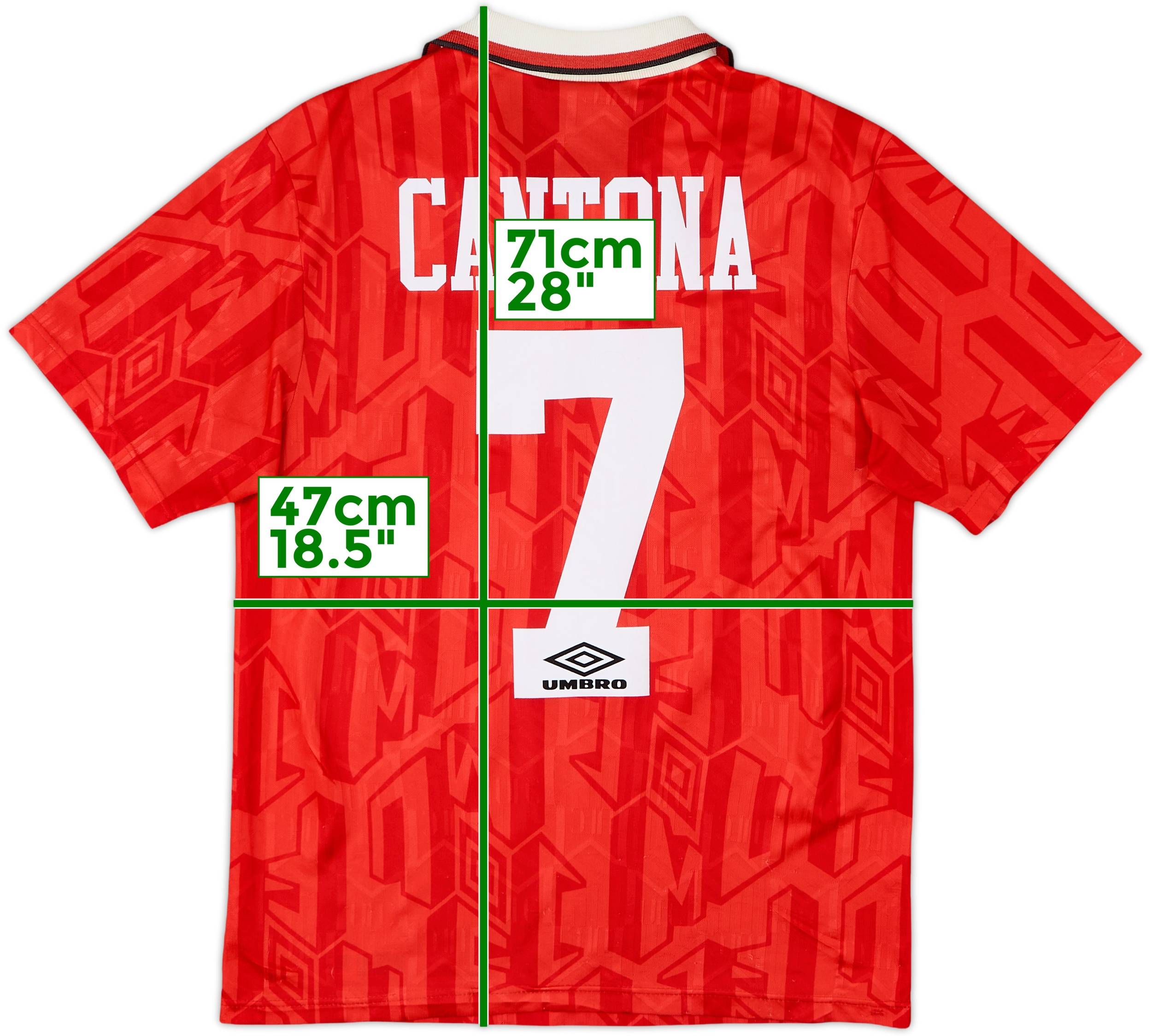 『 激レア』Manchester United 92-94 レプリカ 1992-94 Manchester United Home Shirt Cantona #7 - 7/10 - (S)