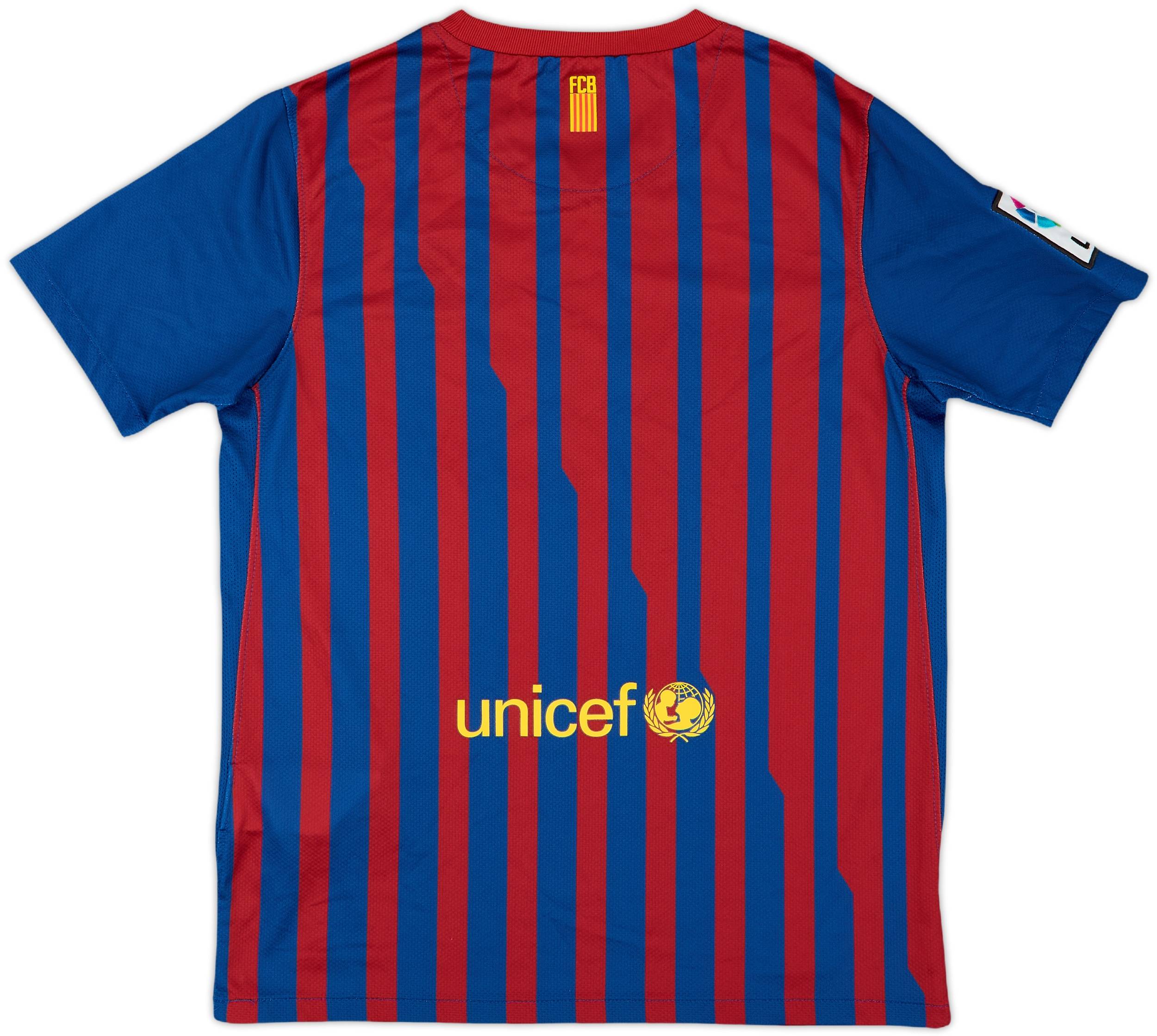 2011-12 Barcelona Home Shirt - 8/10 - (L.Boys)