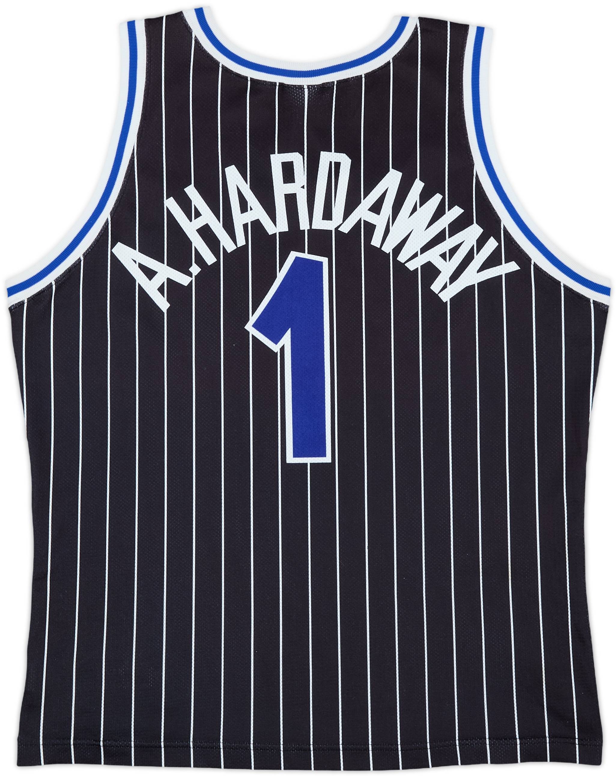 1993-94 Orlando Magic A.Hardaway #1 Champion Away Jersey - 8/10 - (M)