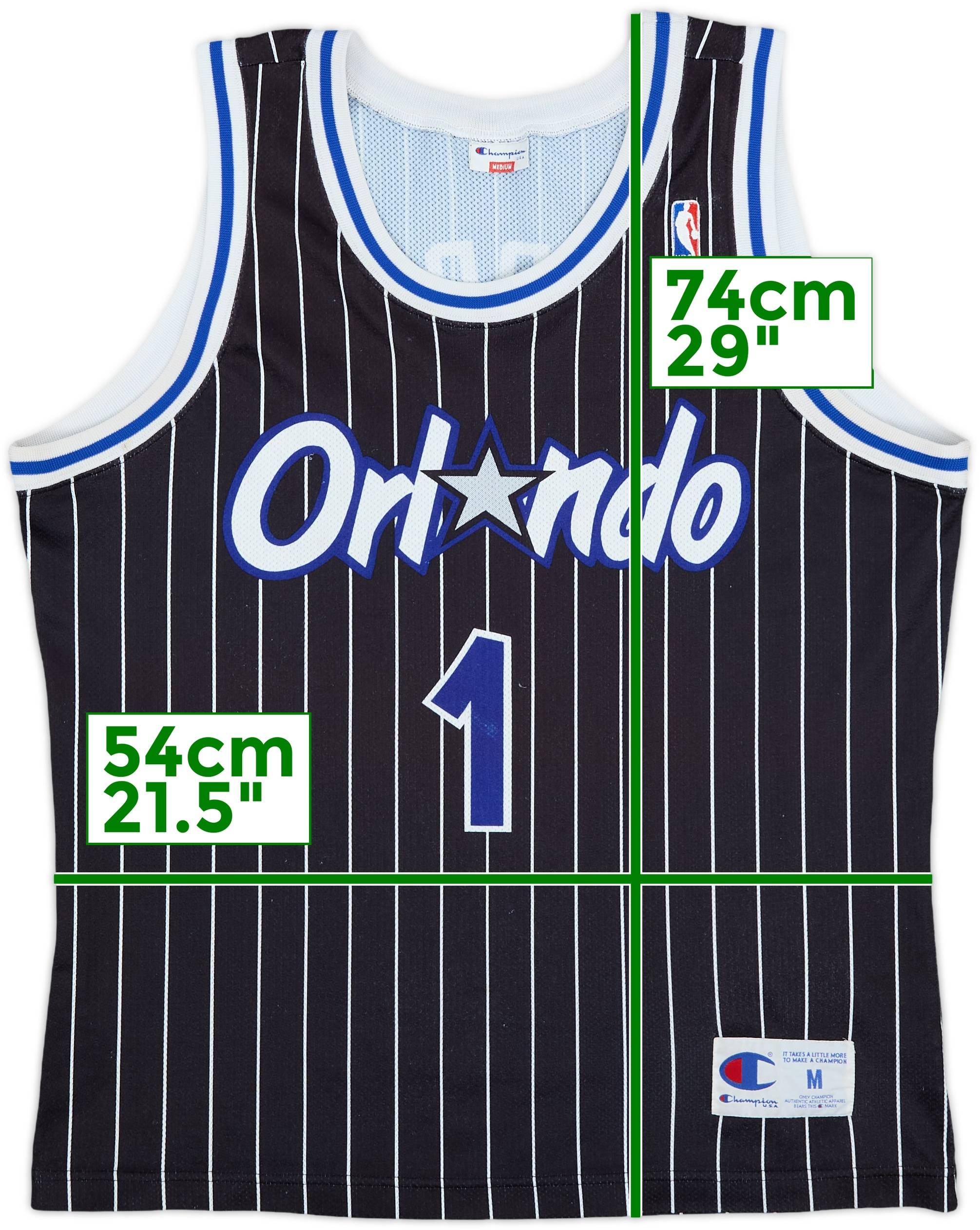 1993-94 Orlando Magic A.Hardaway #1 Champion Away Jersey - 8/10 - (M)