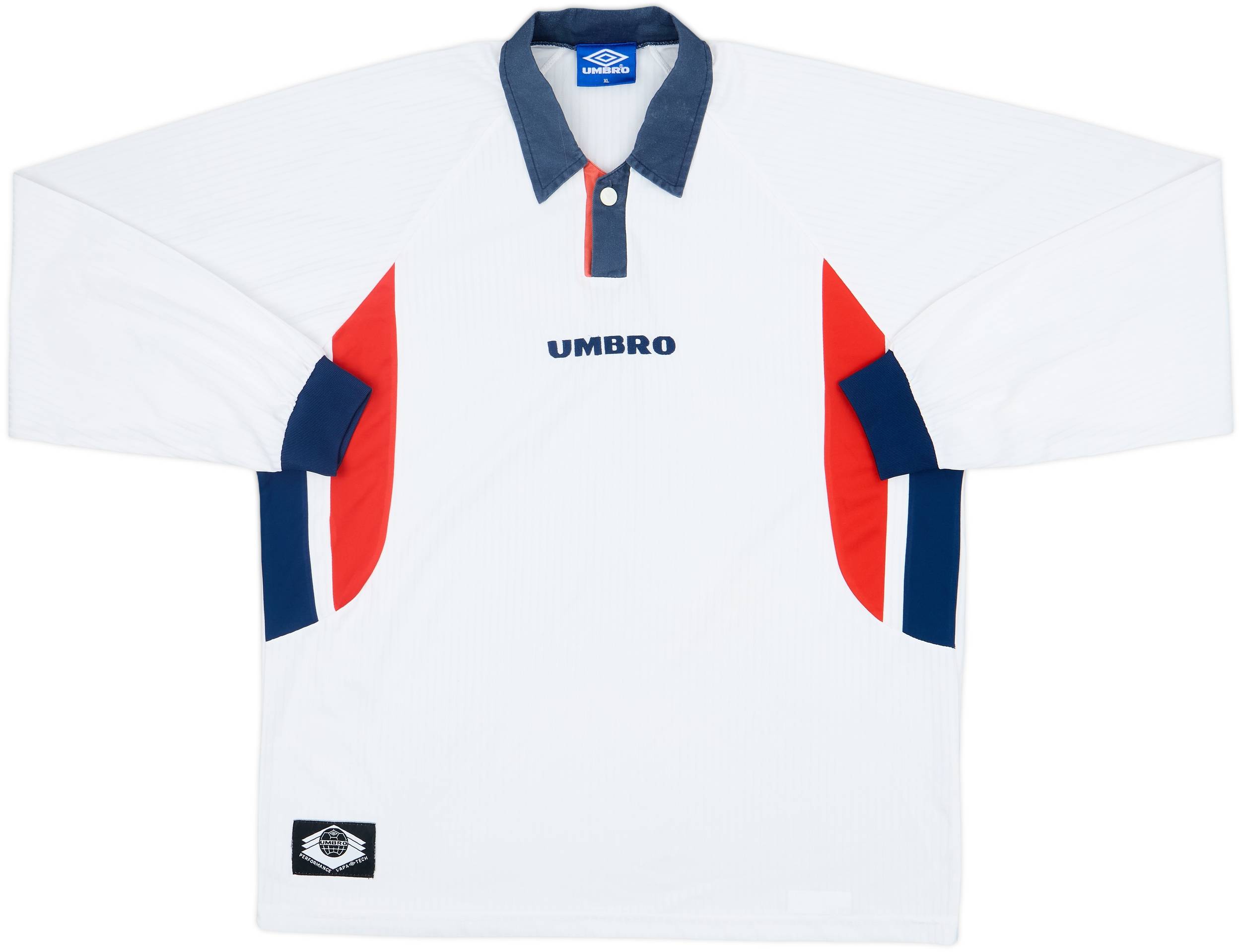 1998-00 Umbro Template L/S Shirt (England) - 8/10 - (XL)
