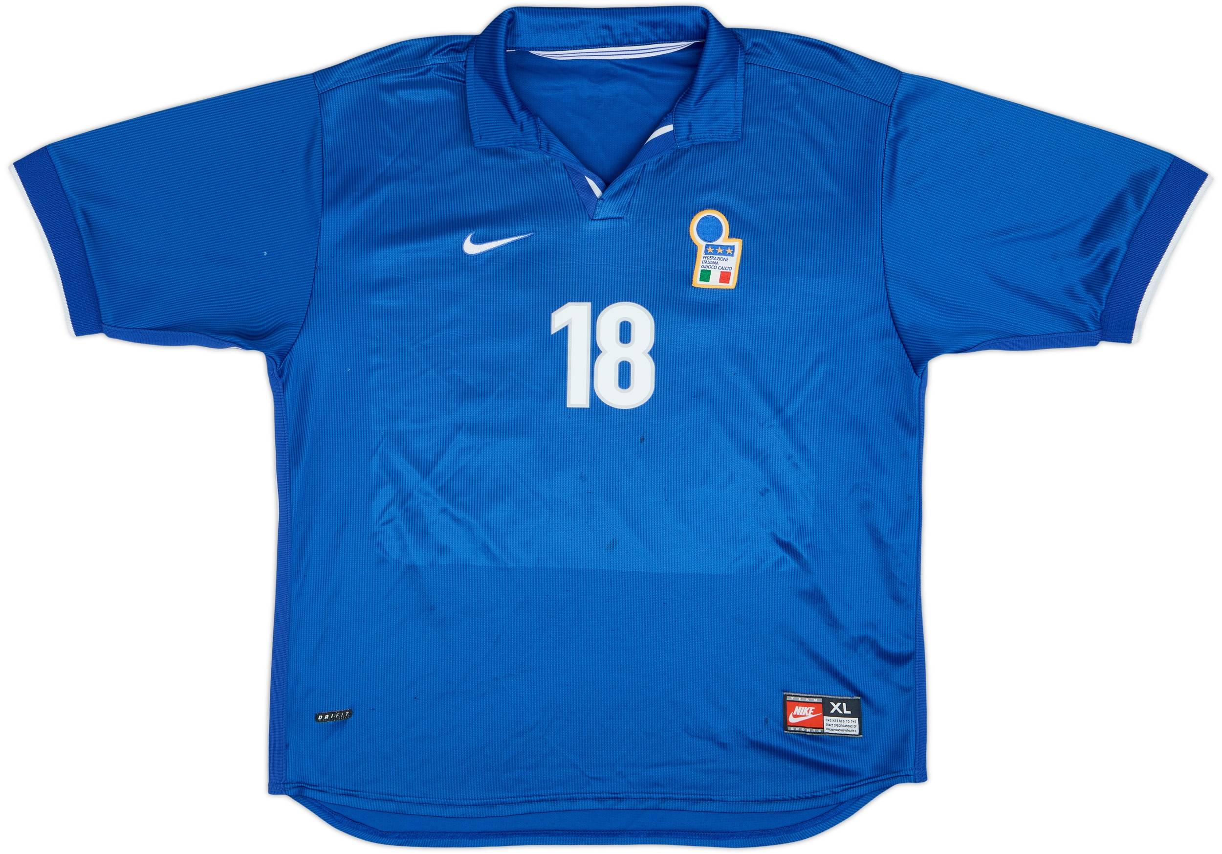 1997-98 Italy Home Shirt Baggio #18 - 5/10 - (XL)
