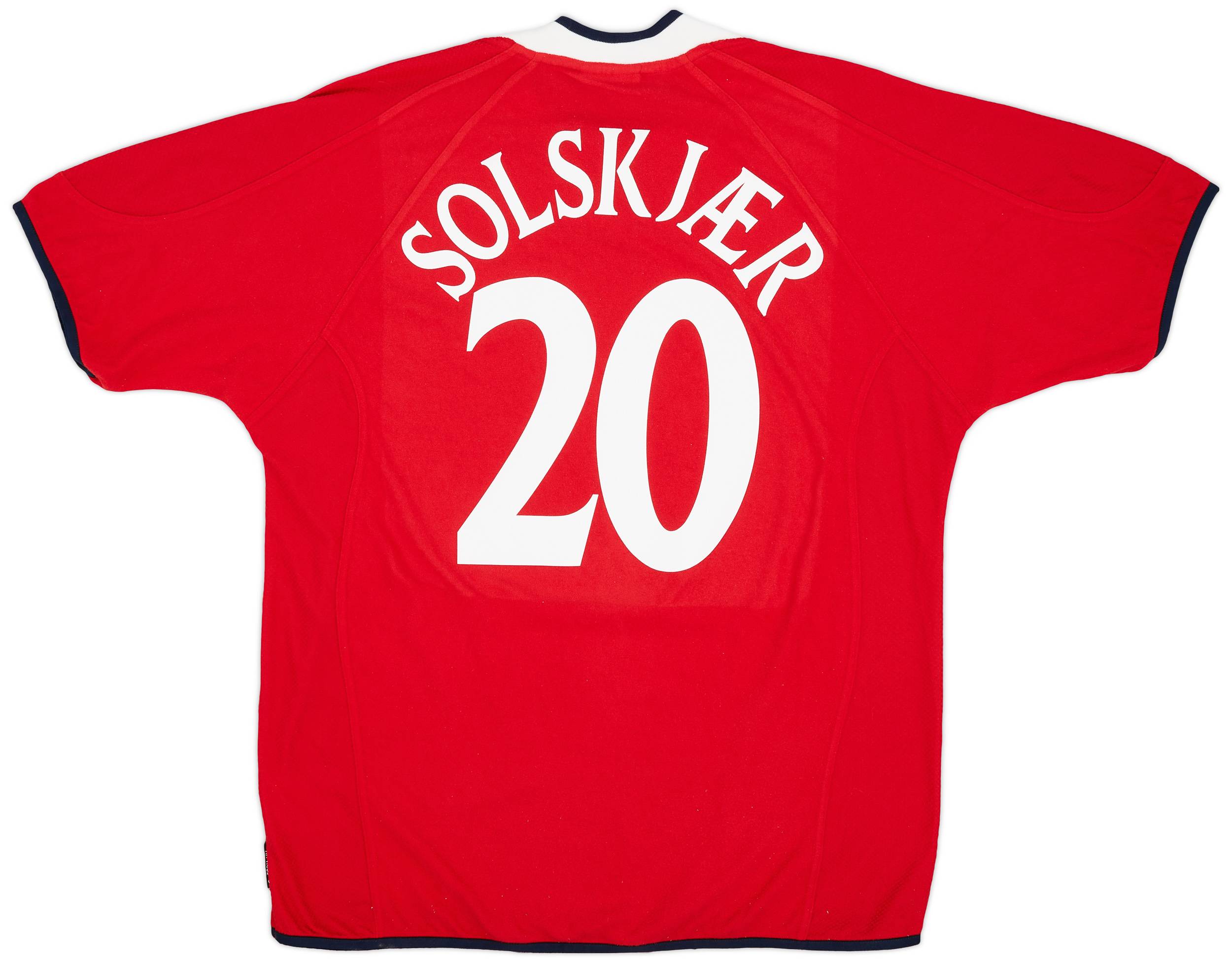 2000-02 Norway Home Shirt Solskjaer #20 - 8/10 - (XL)