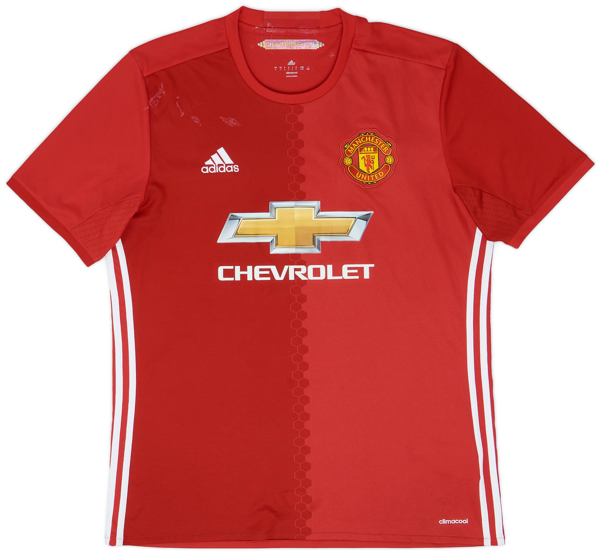 2016-17 Manchester United Home Shirt - 5/10 - (L)