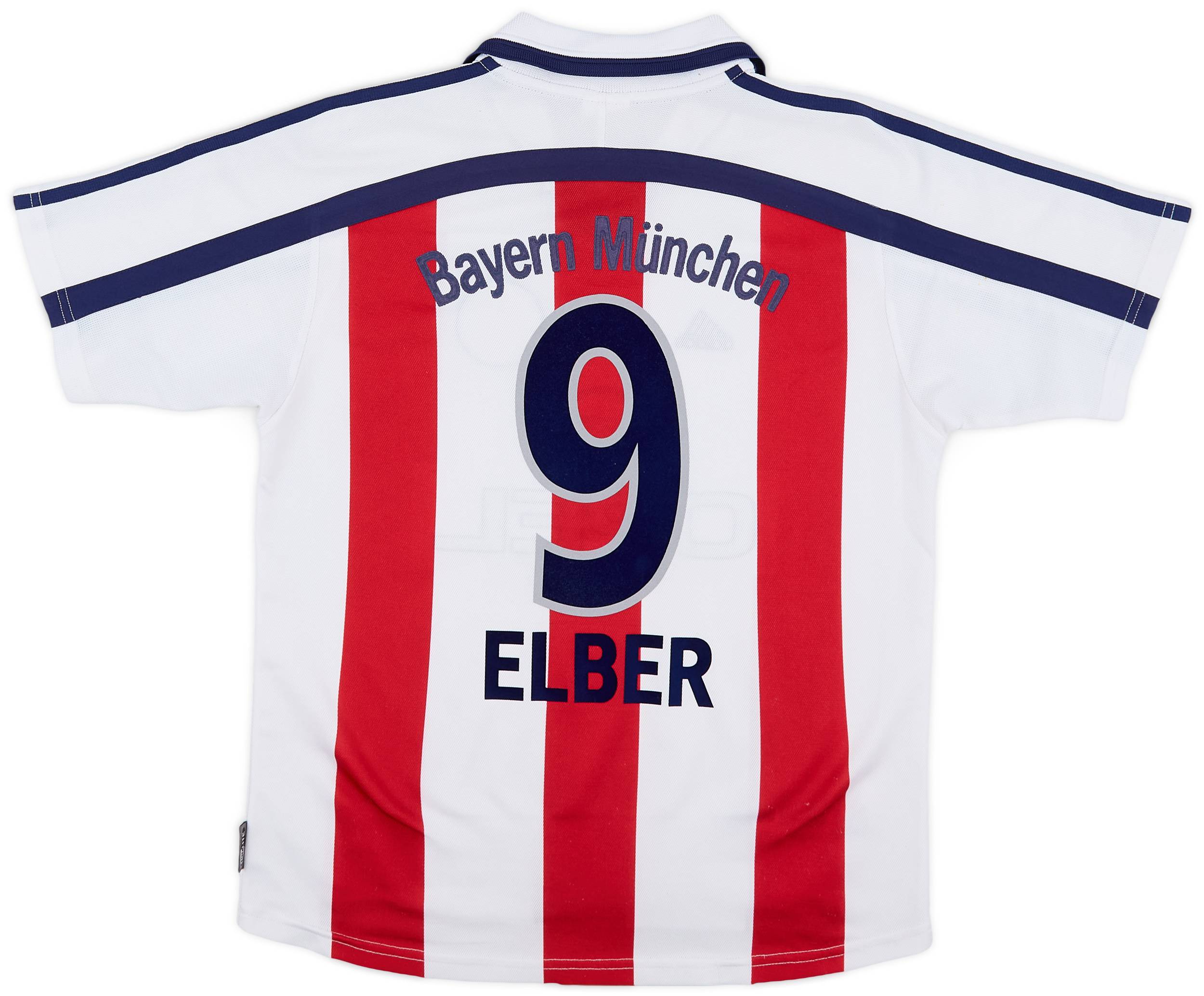 2000-01 Bayern Munich Away Shirt Elber #9 - 8/10 - (L.Boys)