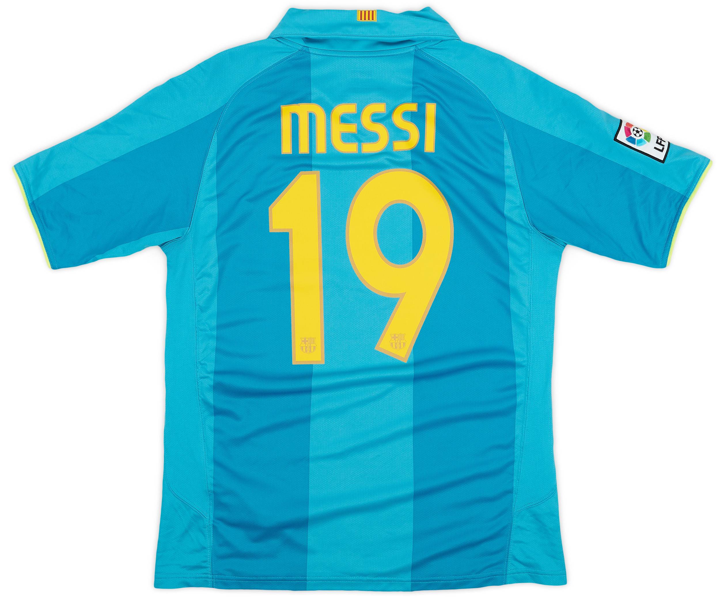 2007-09 Barcelona Away Shirt Messi #19 - 10/10 - (M)