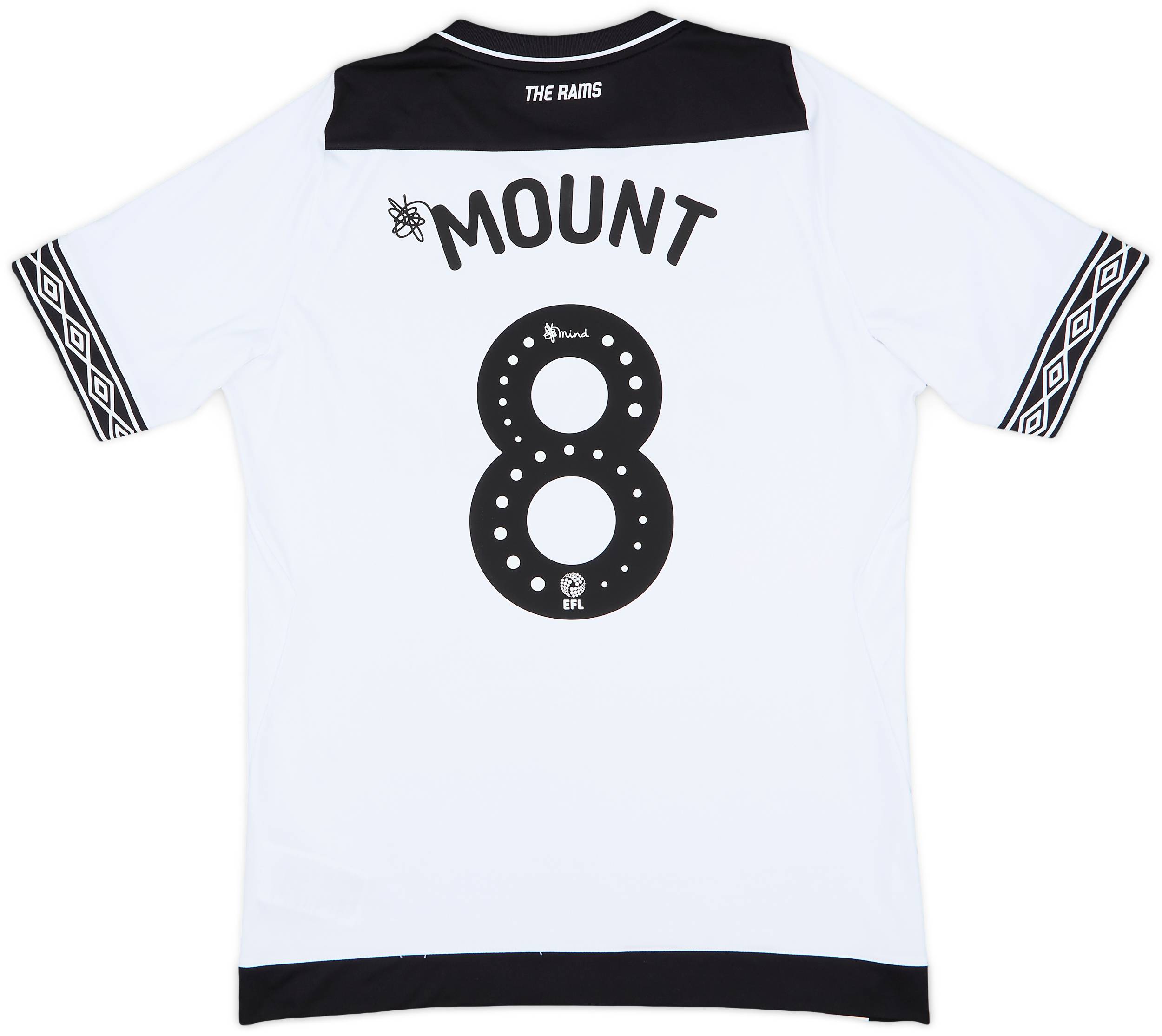 2018-19 Derby County Home Shirt Mount #8 - 9/10 - (S)