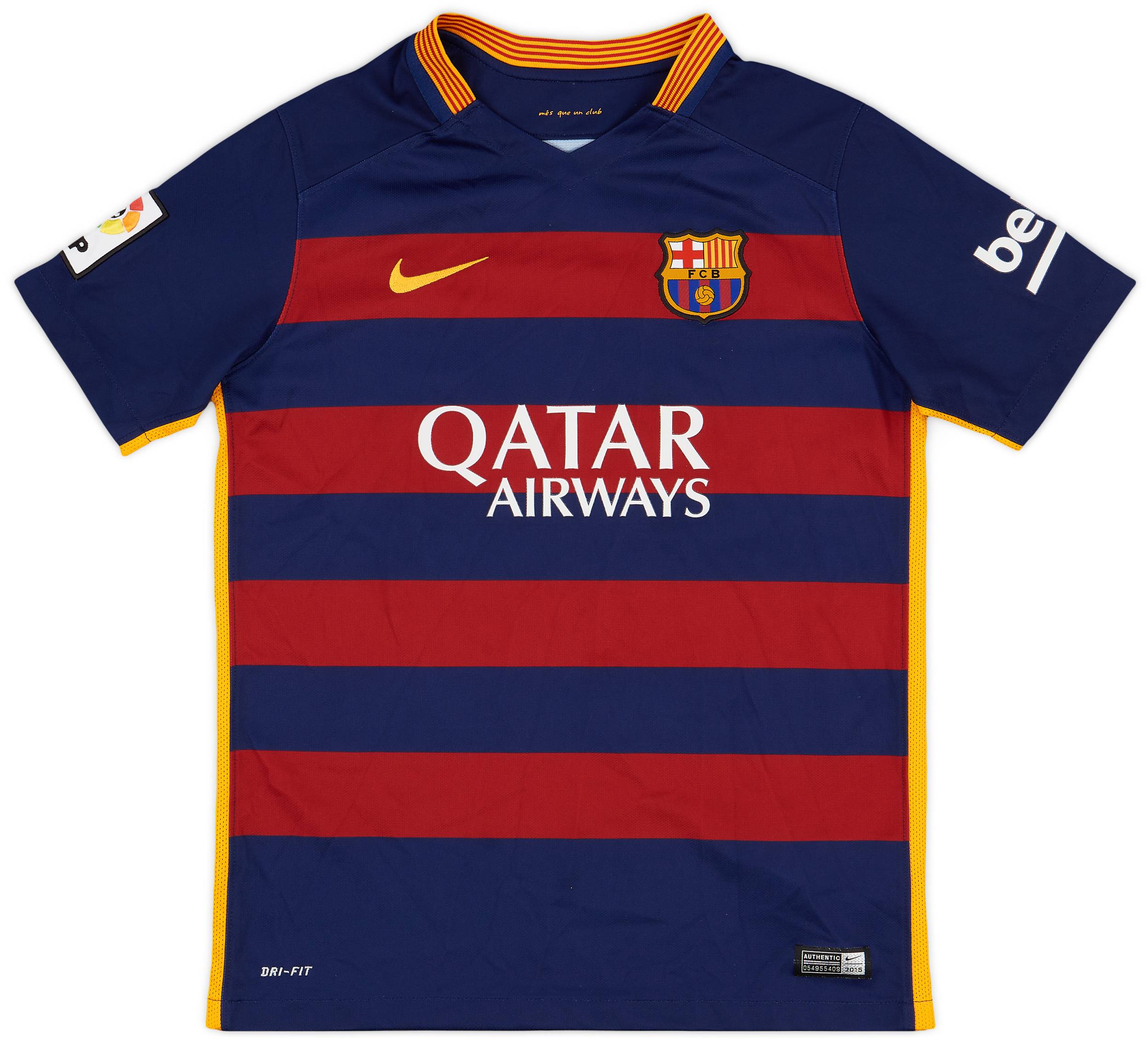2015-16 Barcelona Home Shirt - 8/10 - (L.Boys)