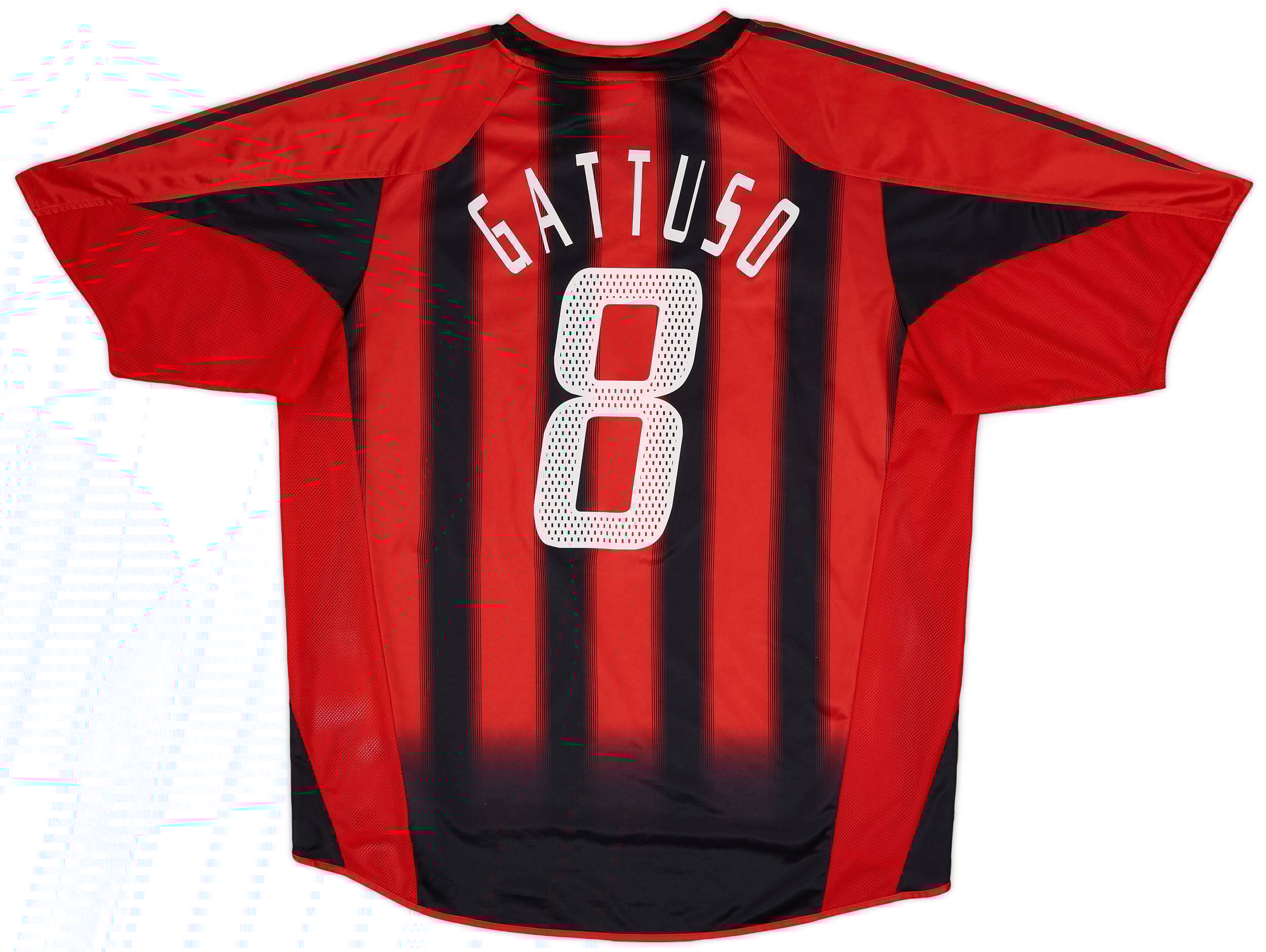 2004-05 AC Milan Home Shirt Gattuso #8 - 8/10 - (XL)